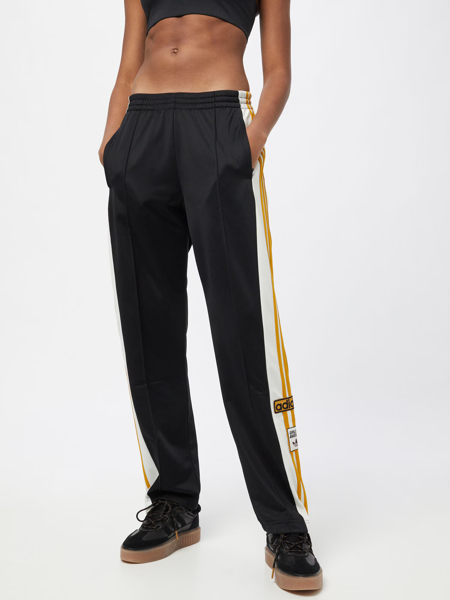 ADIDAS ORIGINALS Pantaloni 'ADIBREAK' galben / negru - Pled.ro