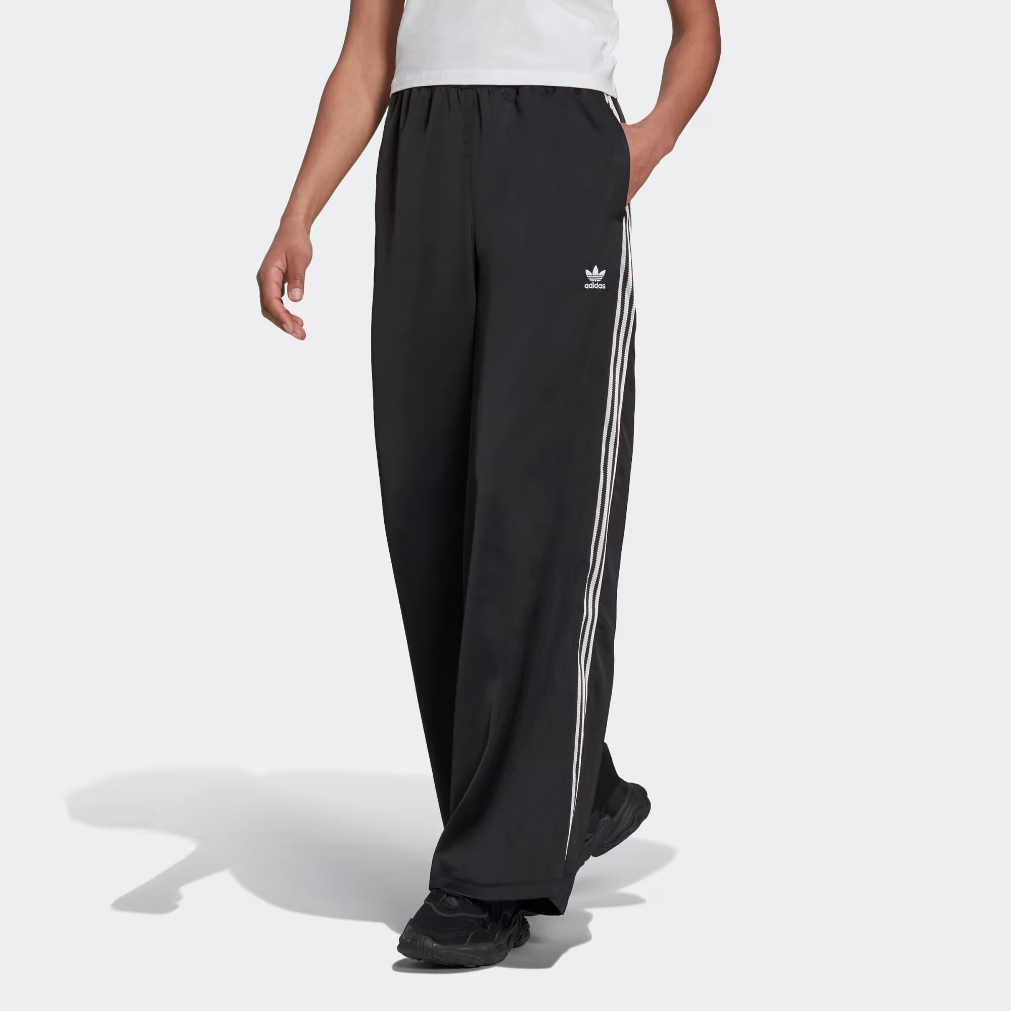 ADIDAS ORIGINALS Pantaloni 'Adicolor' negru / alb - Pled.ro