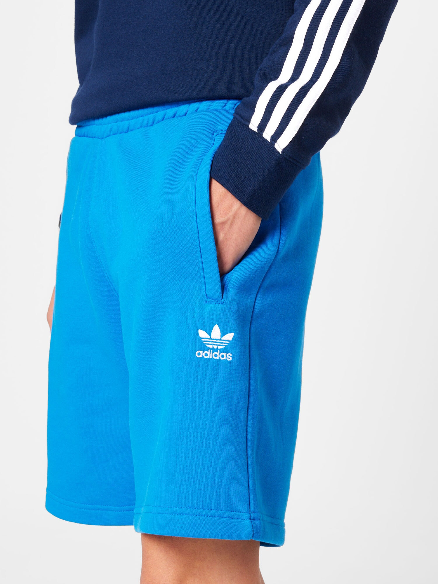 ADIDAS ORIGINALS Pantaloni 'Trefoil Essentials' albastru / alb - Pled.ro