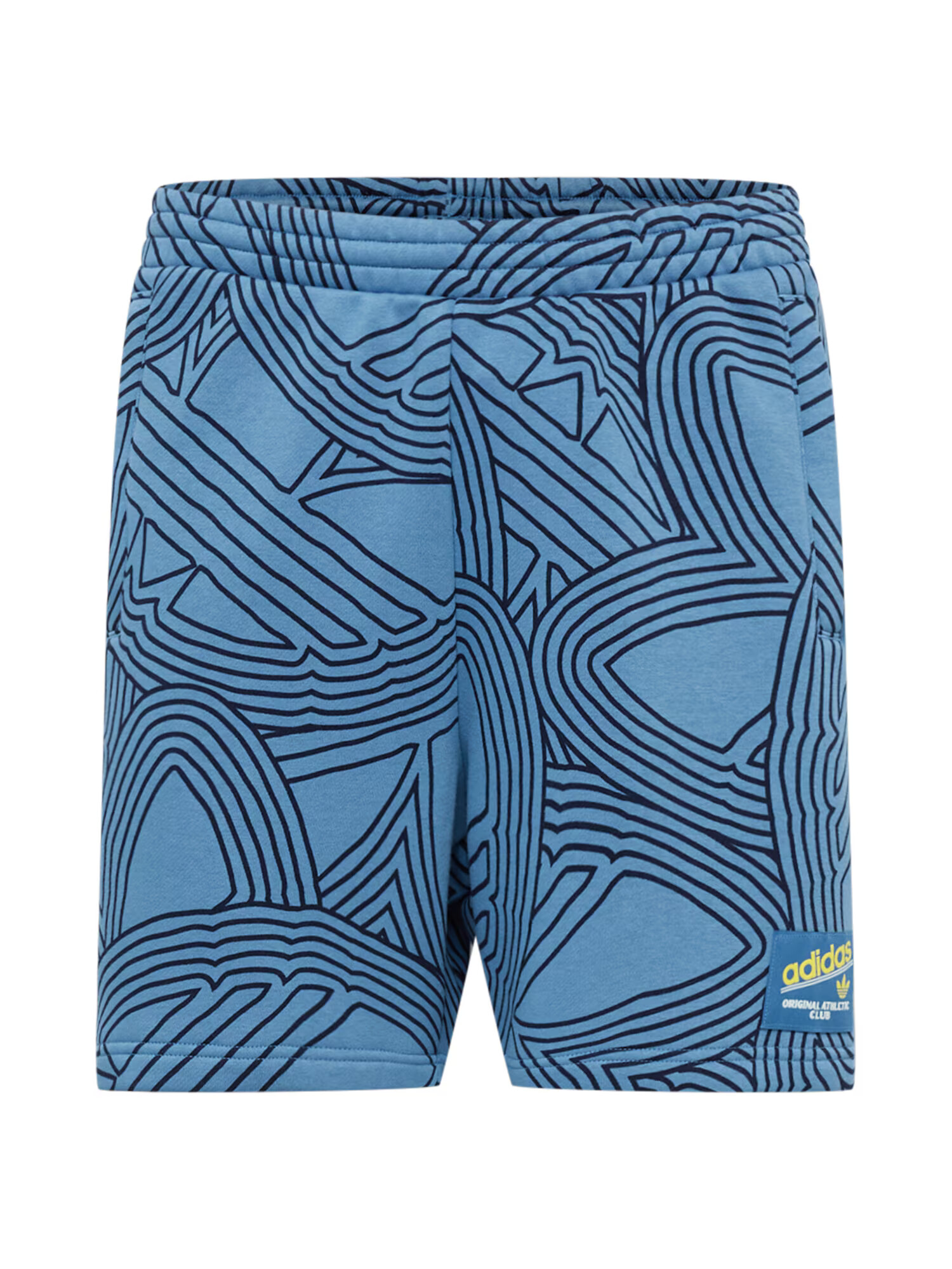 ADIDAS ORIGINALS Pantaloni 'Original Athletic Club Allover Print' albastru deschis / negru - Pled.ro