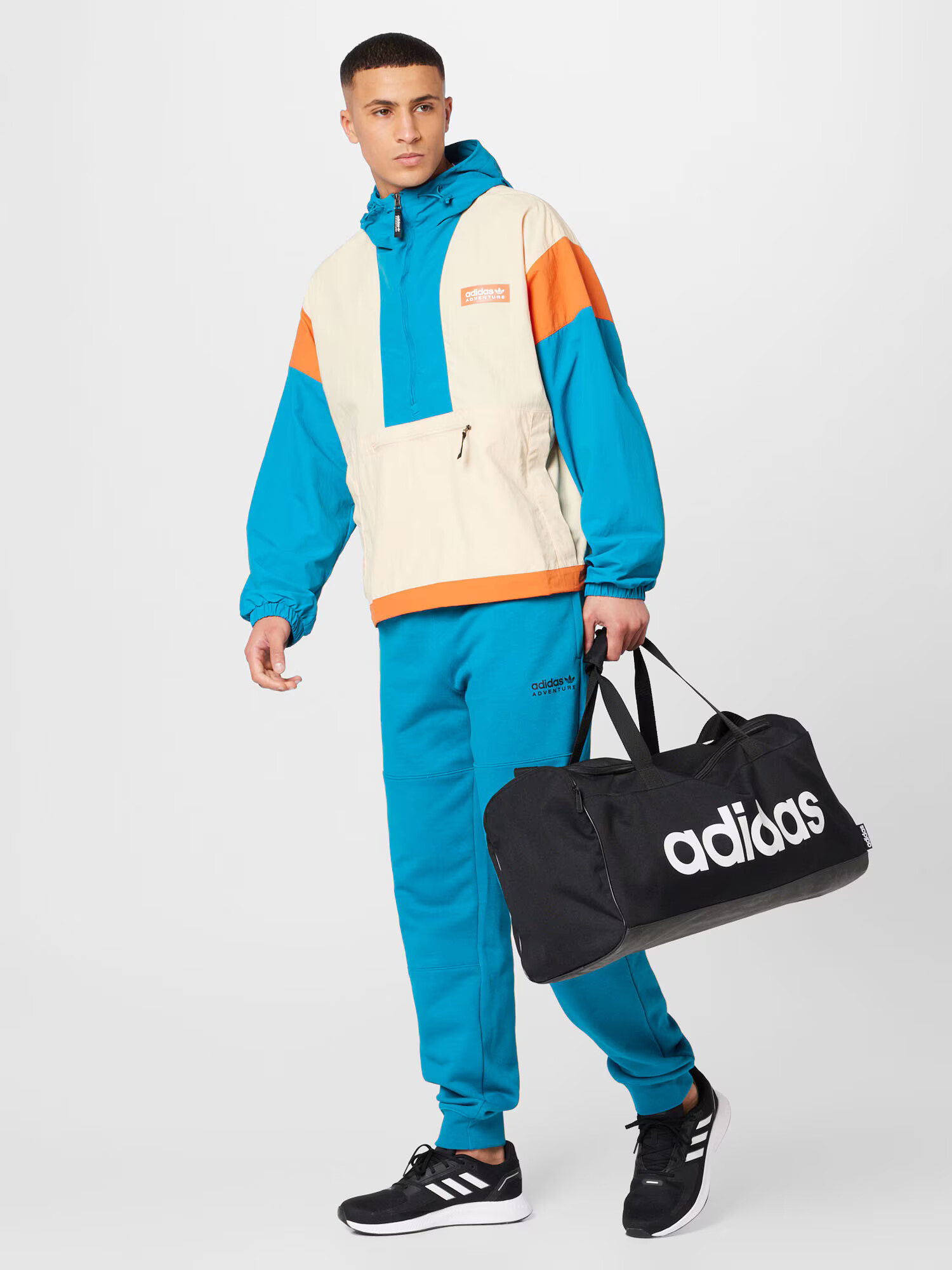 ADIDAS ORIGINALS Pantaloni 'Adventure' albastru deschis / negru - Pled.ro