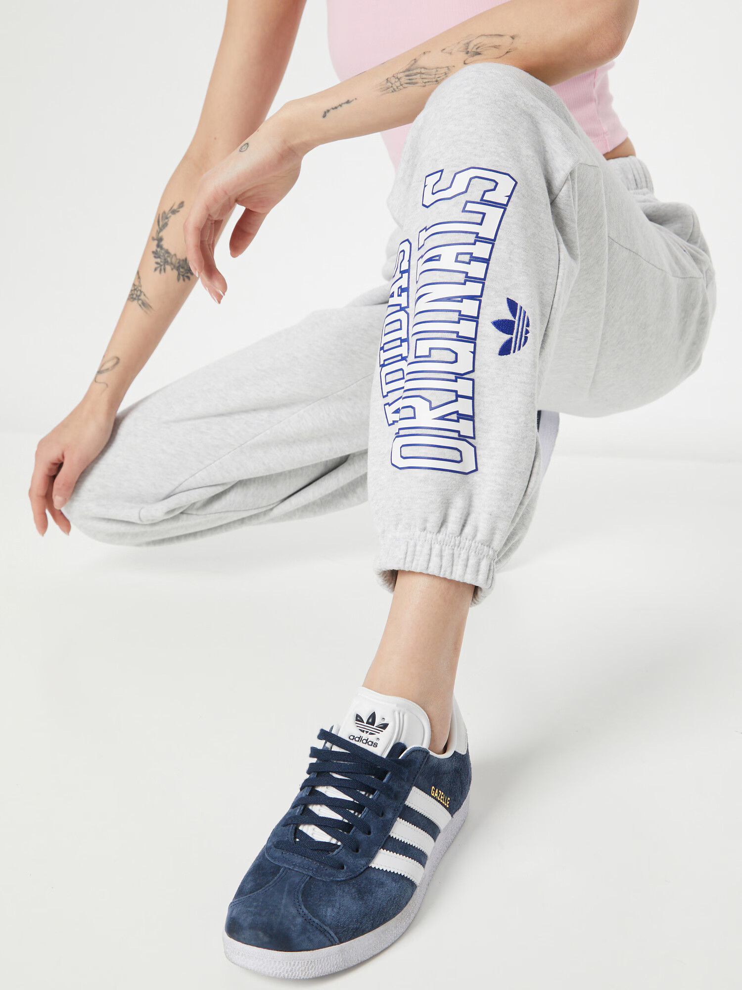 ADIDAS ORIGINALS Pantaloni 'Joggers' albastru / gri amestecat - Pled.ro