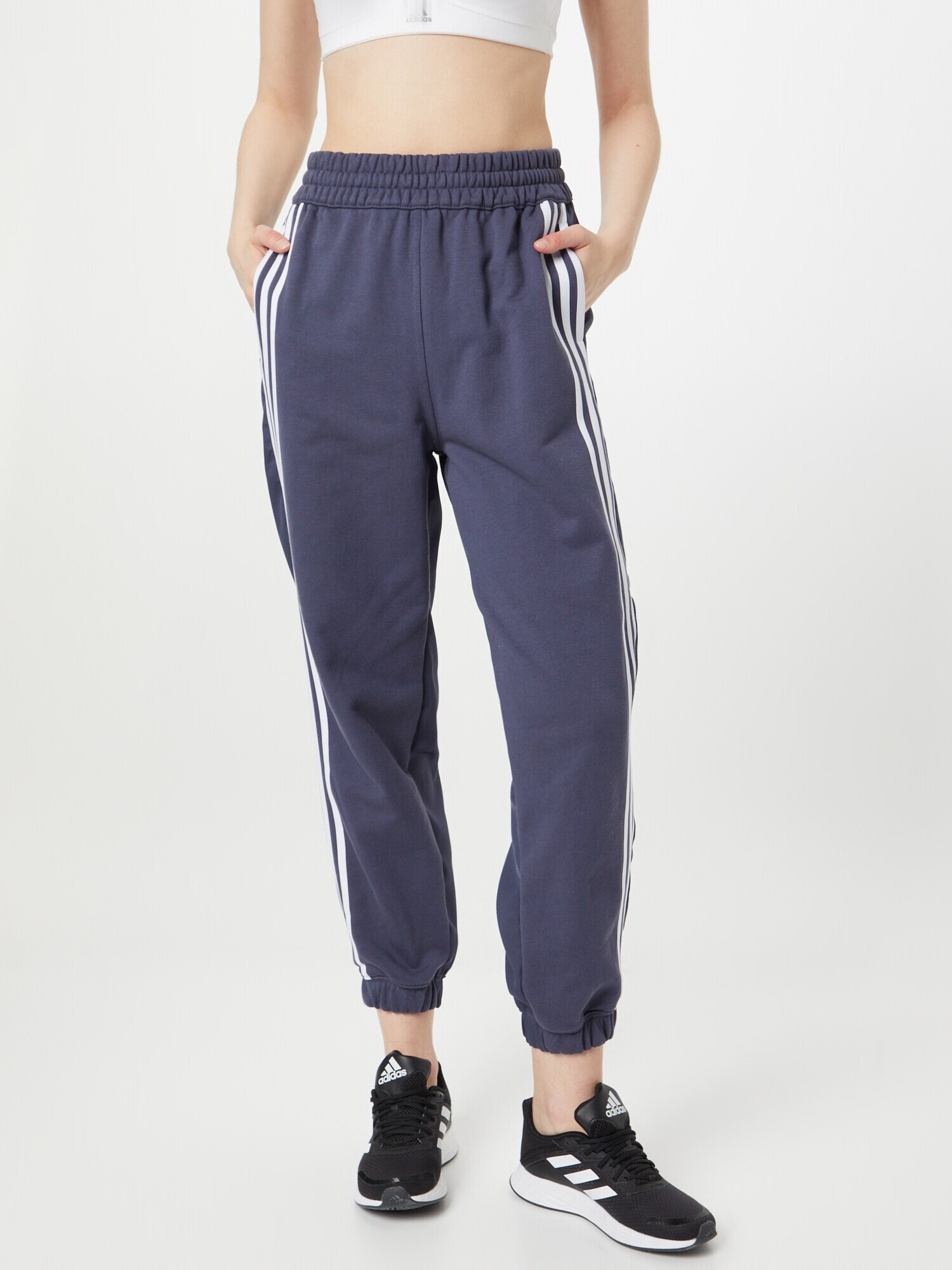 ADIDAS ORIGINALS Pantaloni albastru închis / alb - Pled.ro