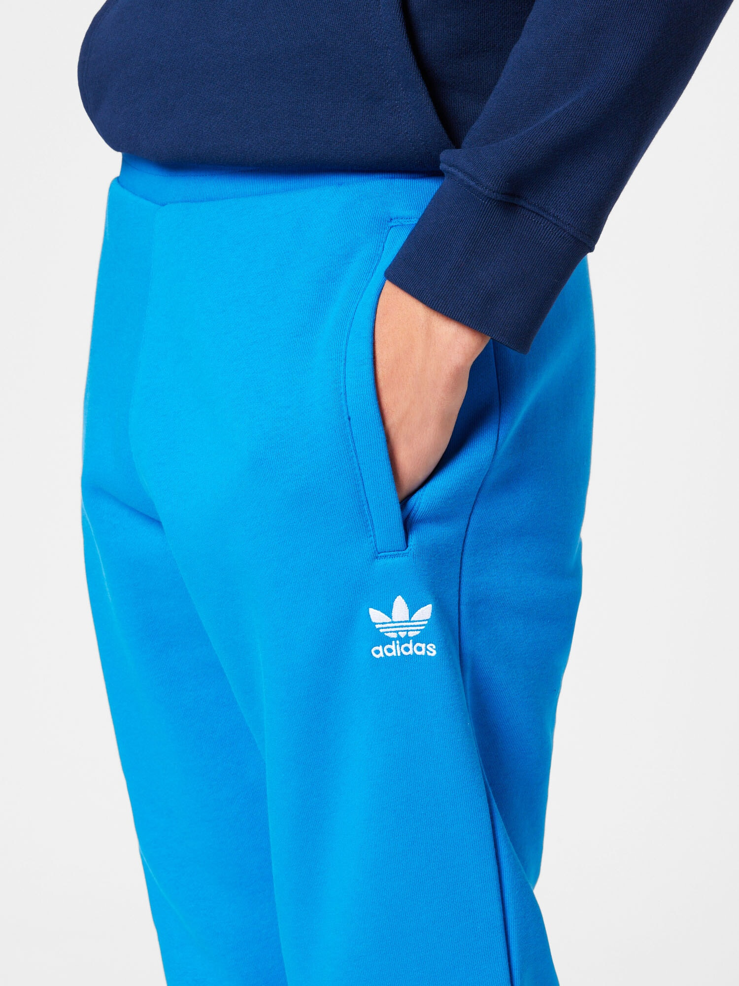 ADIDAS ORIGINALS Pantaloni 'Trefoil Essentials' albastru neon / alb - Pled.ro