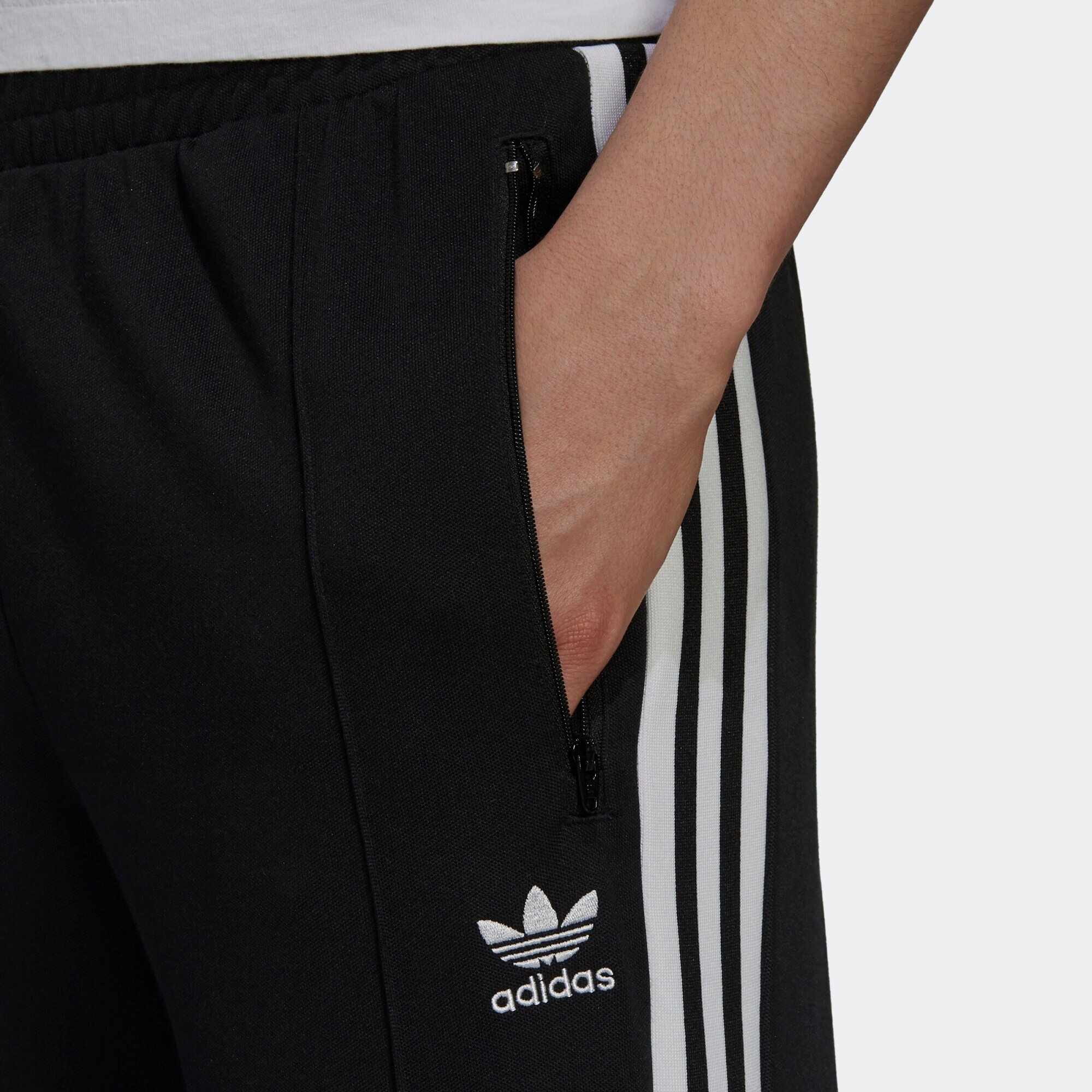 ADIDAS ORIGINALS Pantaloni 'Adicolor Classics Beckenbauer Primeblue' negru / alb - Pled.ro