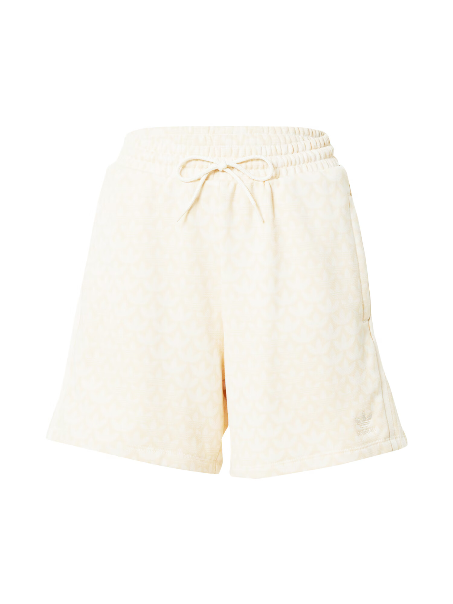 ADIDAS ORIGINALS Pantaloni 'Trefoil Monogram' bej deschis / alb - Pled.ro