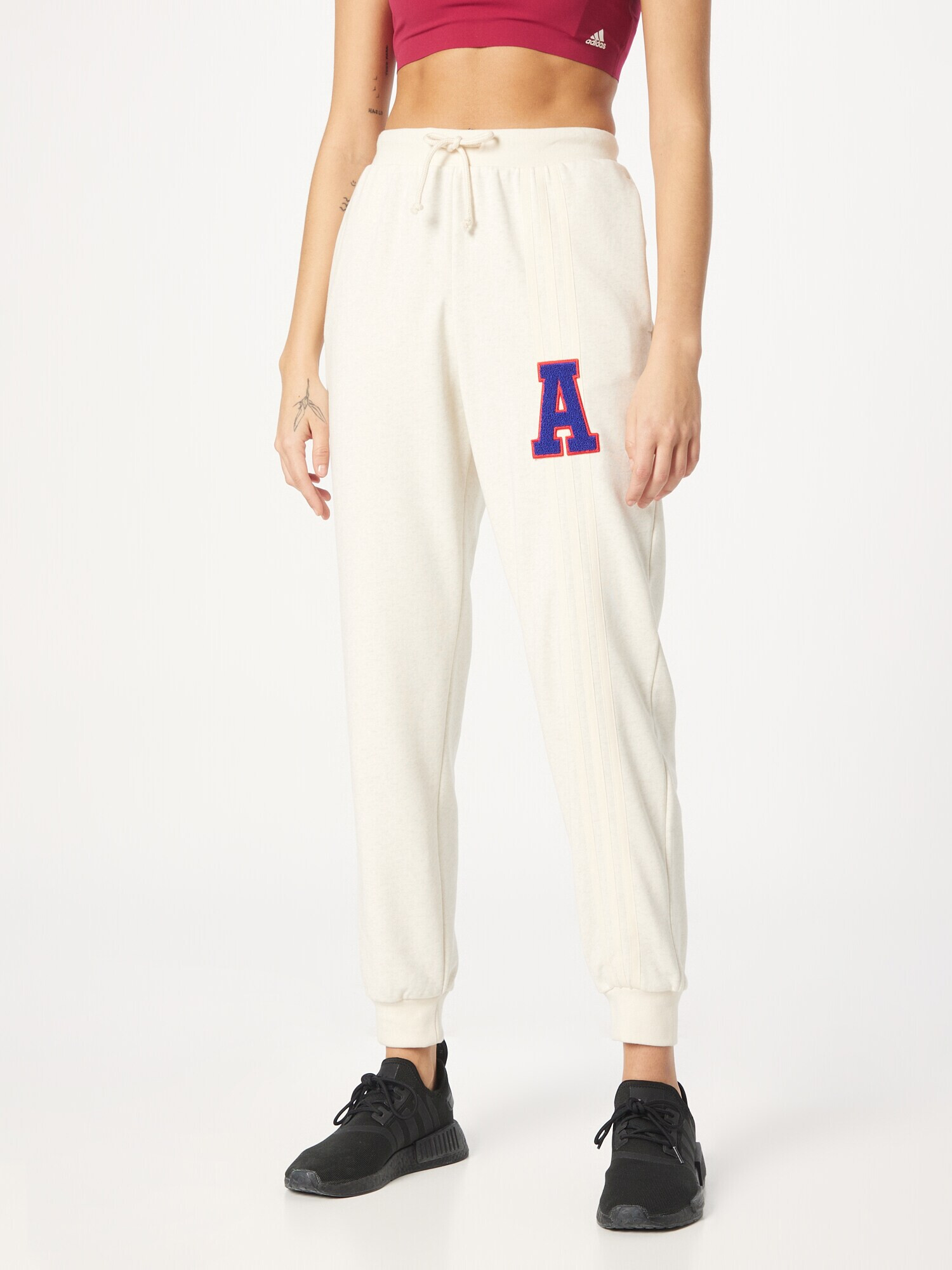 ADIDAS ORIGINALS Pantaloni '3-Stripes ' crem / albastru / roșu - Pled.ro