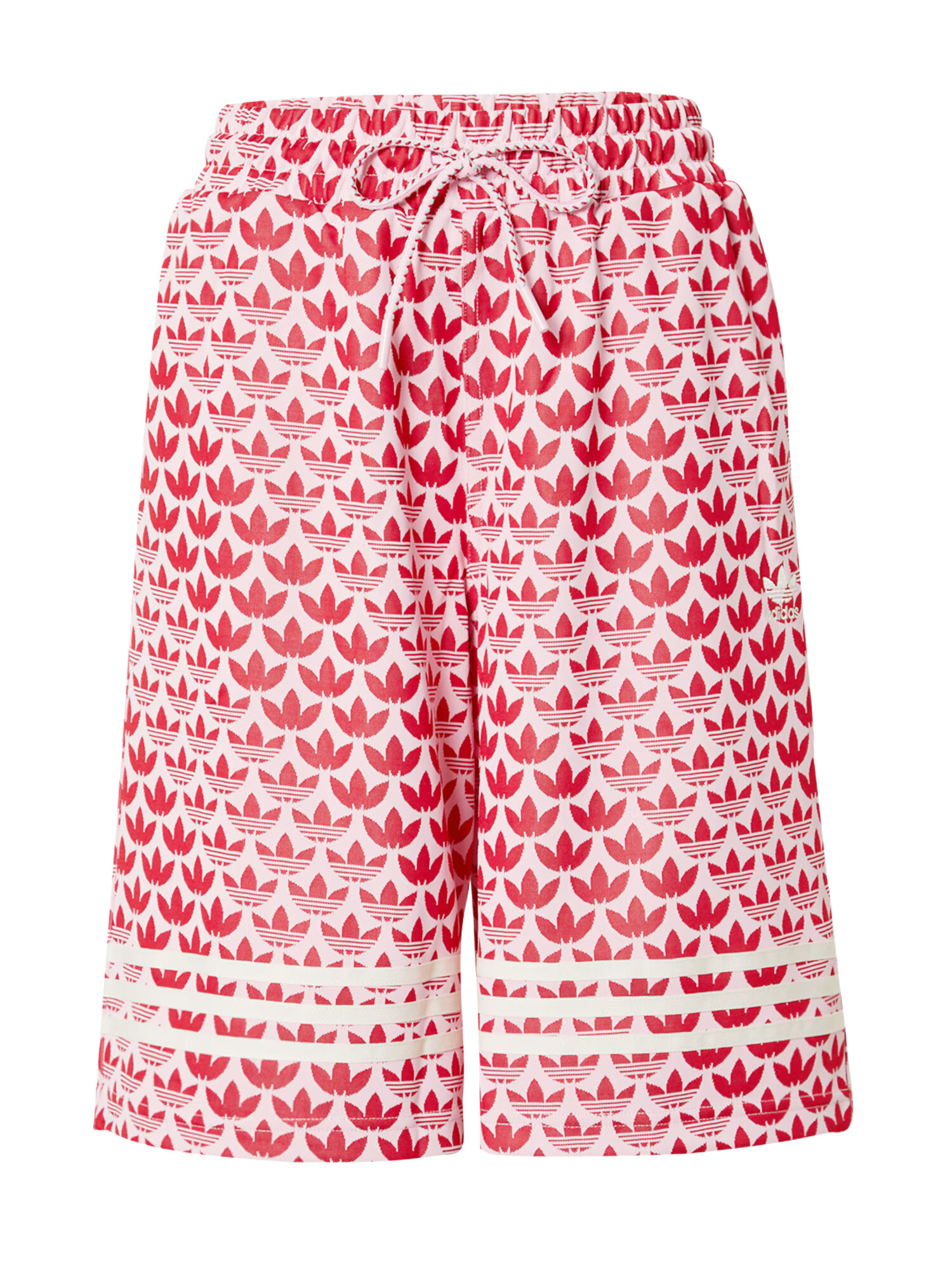 ADIDAS ORIGINALS Pantaloni 'Adicolor 70S Bb Monogram' crem / roz / magenta - Pled.ro