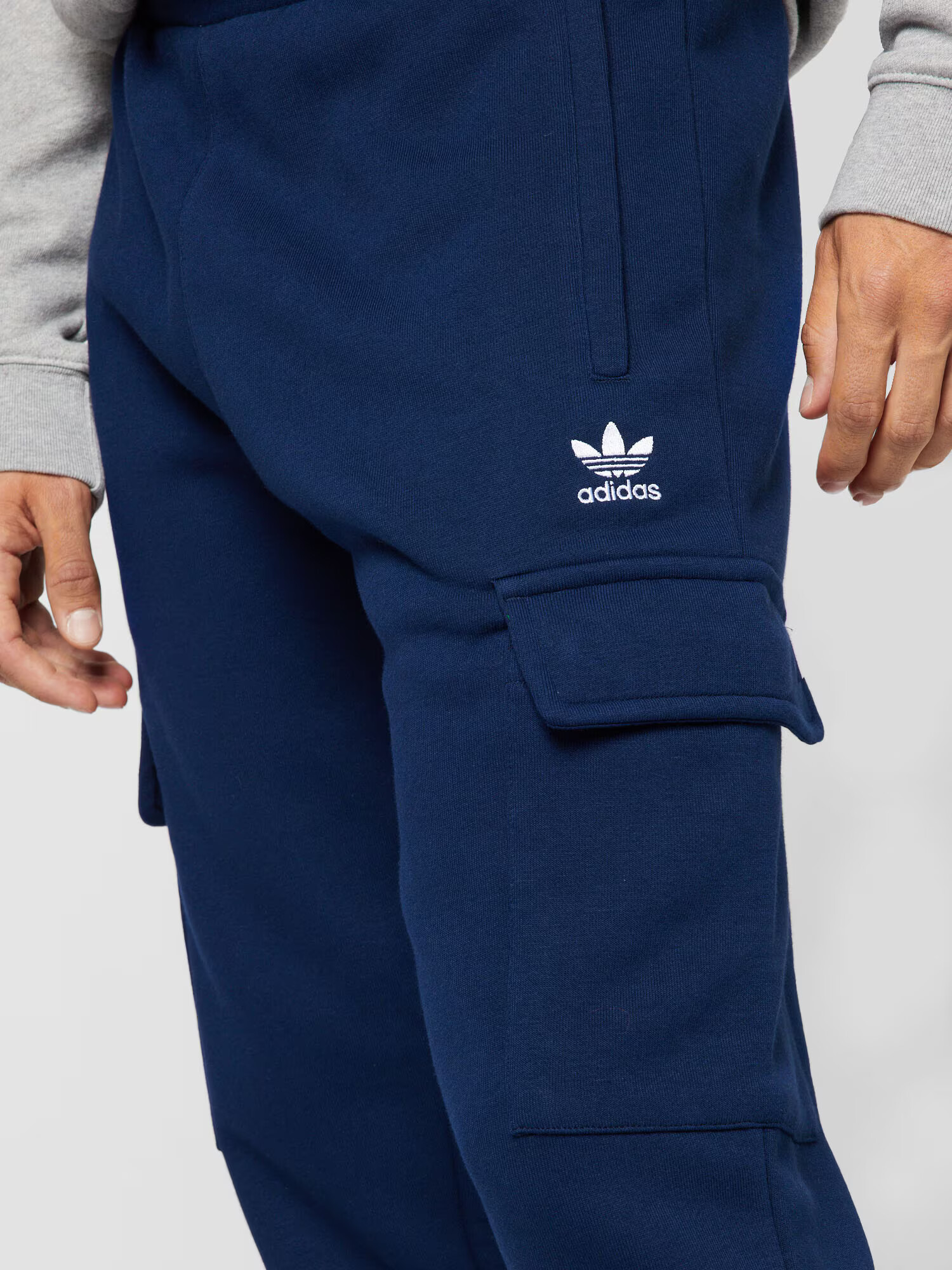 ADIDAS ORIGINALS Pantaloni cu buzunare 'Trefoil Essentials ' albastru / alb - Pled.ro