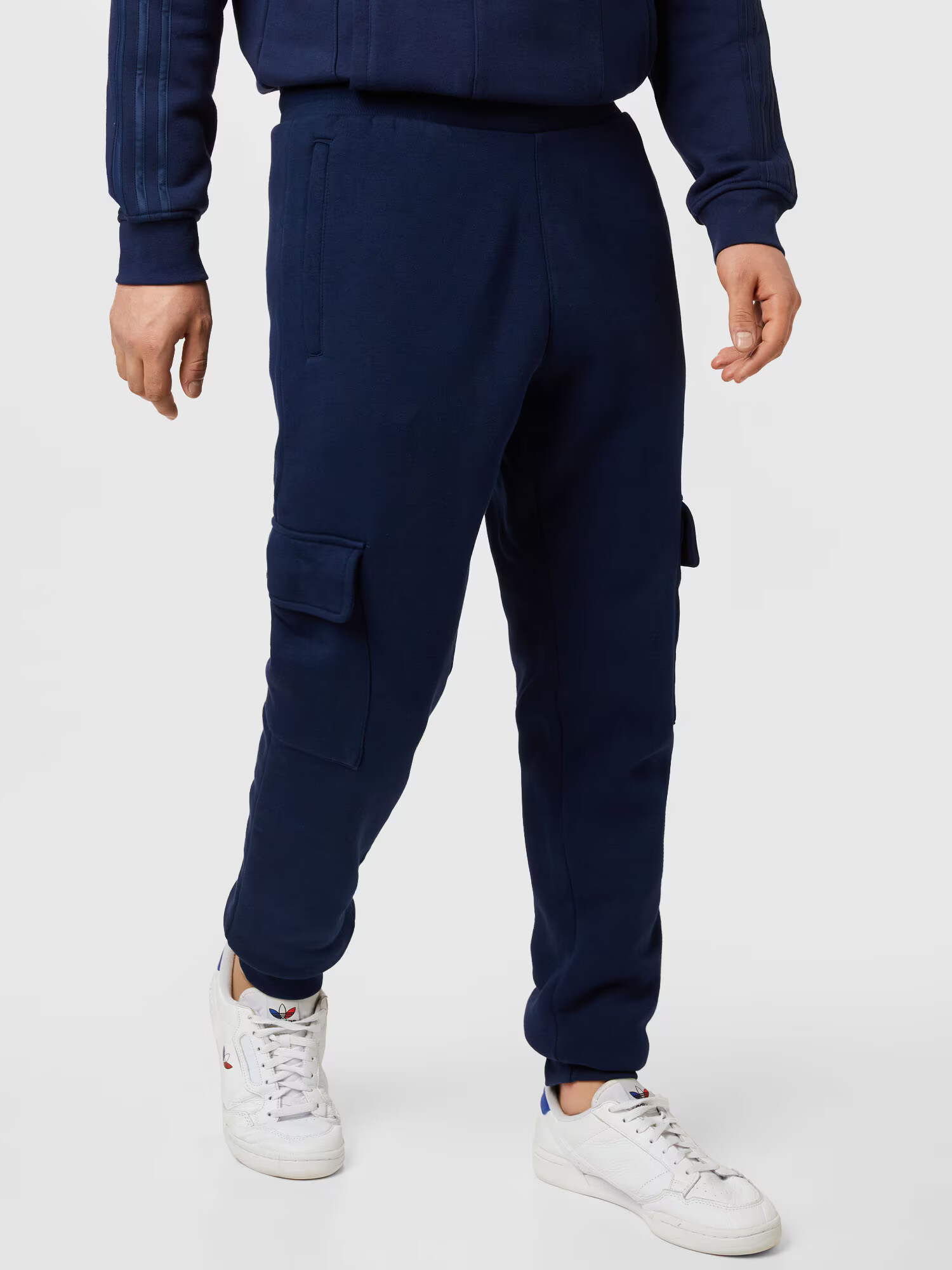 ADIDAS ORIGINALS Pantaloni cu buzunare 'Trefoil Essentials ' albastru închis / alb - Pled.ro