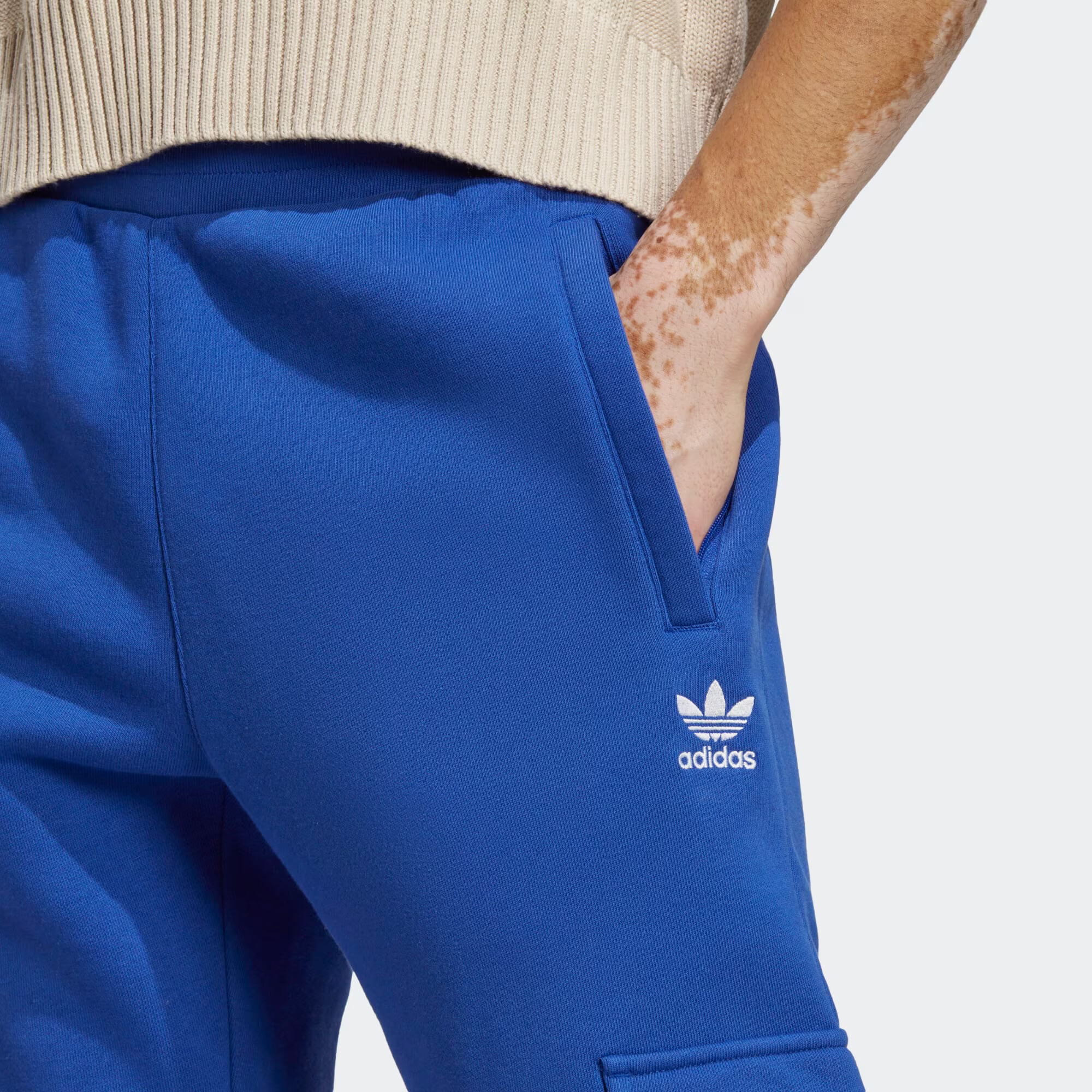 ADIDAS ORIGINALS Pantaloni cu buzunare 'Trefoil Essentials ' albastru regal / alb - Pled.ro