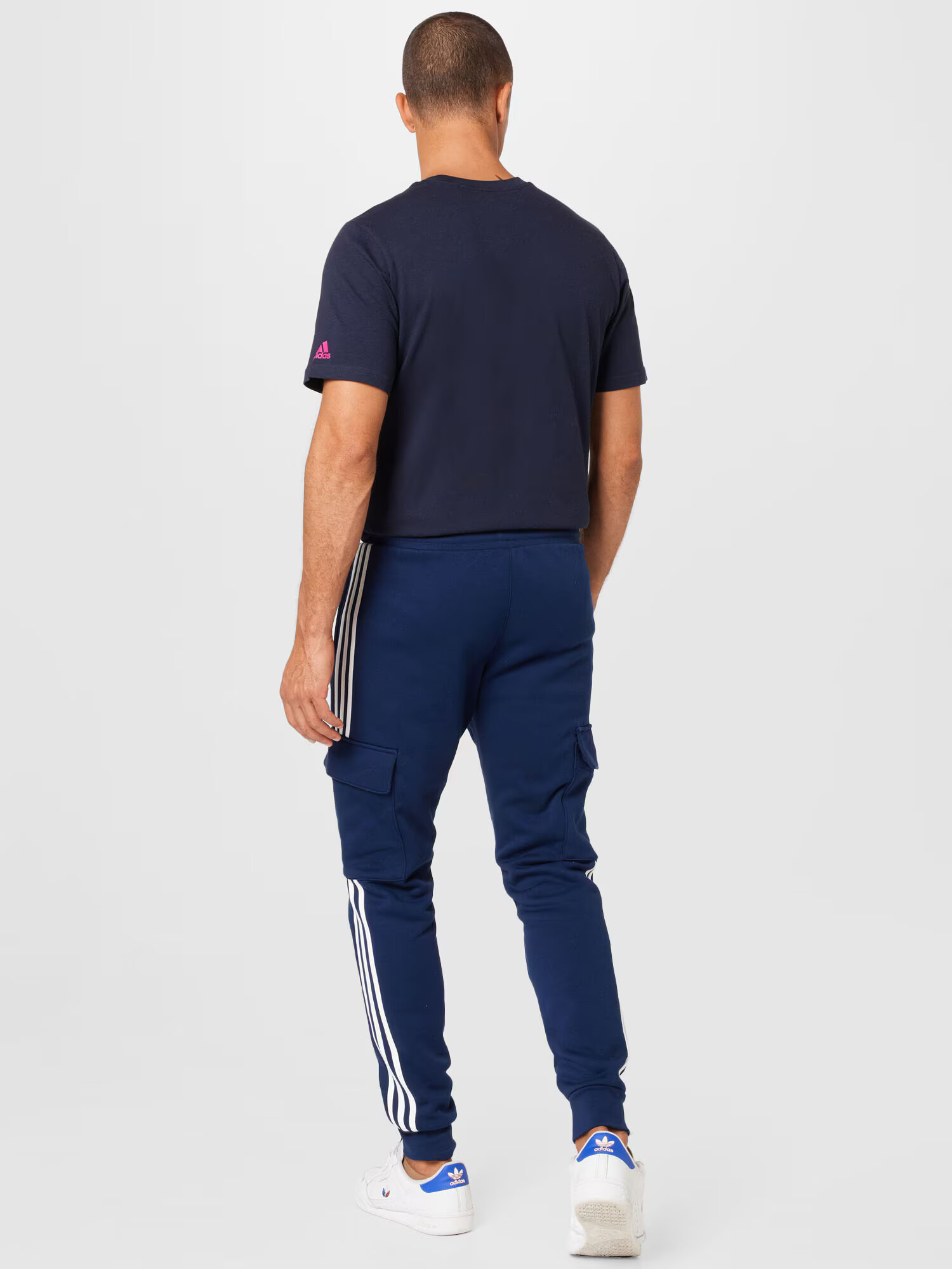 ADIDAS ORIGINALS Pantaloni cu buzunare indigo / alb - Pled.ro