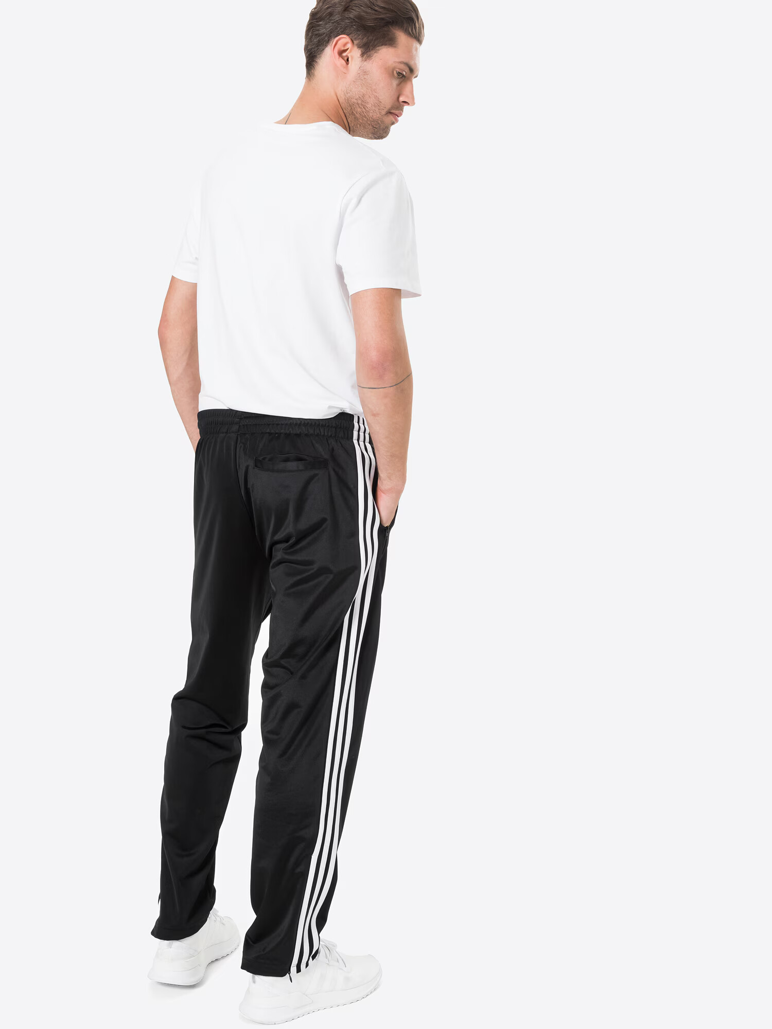 ADIDAS ORIGINALS Pantaloni 'Firebird' negru / alb - Pled.ro