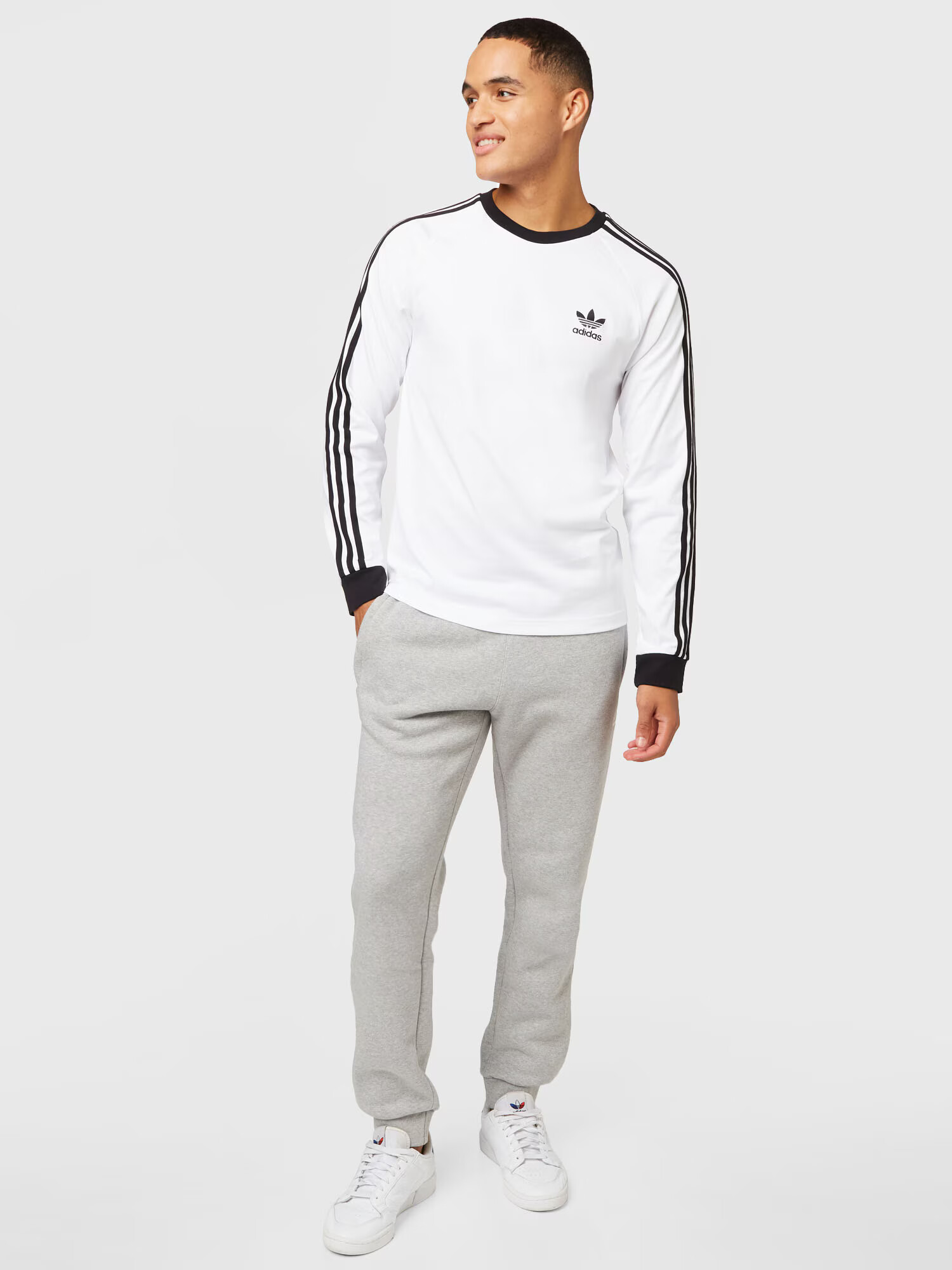 ADIDAS ORIGINALS Pantaloni 'Trefoil Essentials' gri amestecat - Pled.ro