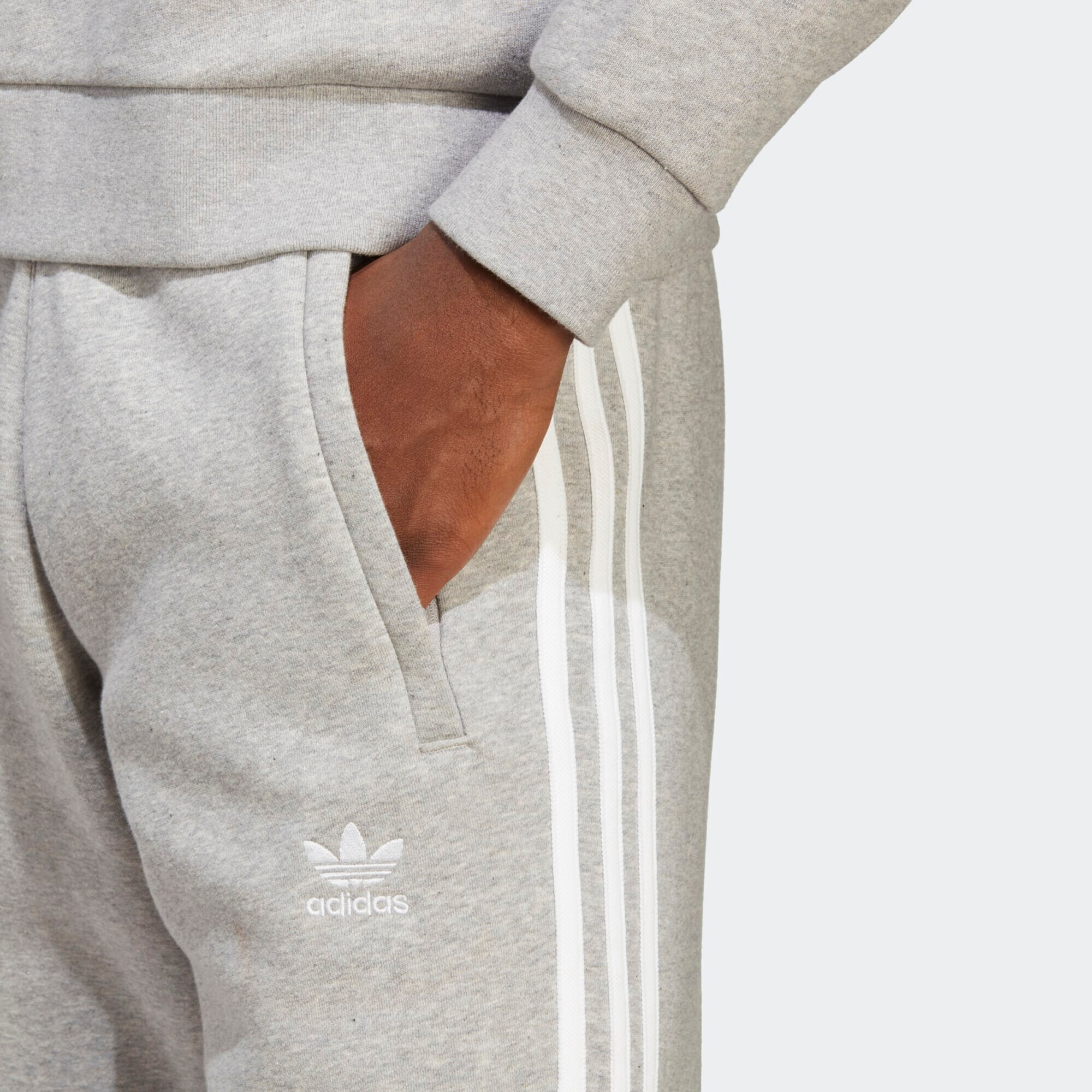 ADIDAS ORIGINALS Pantaloni 'Adicolor Classics' gri amestecat / alb - Pled.ro