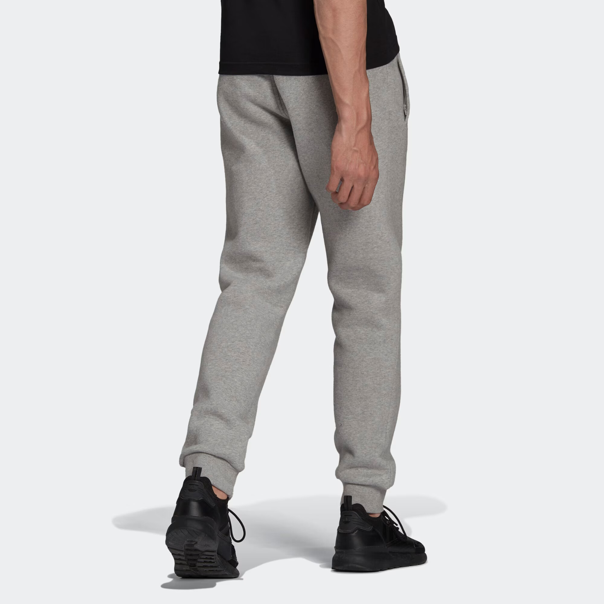 ADIDAS ORIGINALS Pantaloni 'Adicolor Essentials Trefoil' gri amestecat / alb - Pled.ro