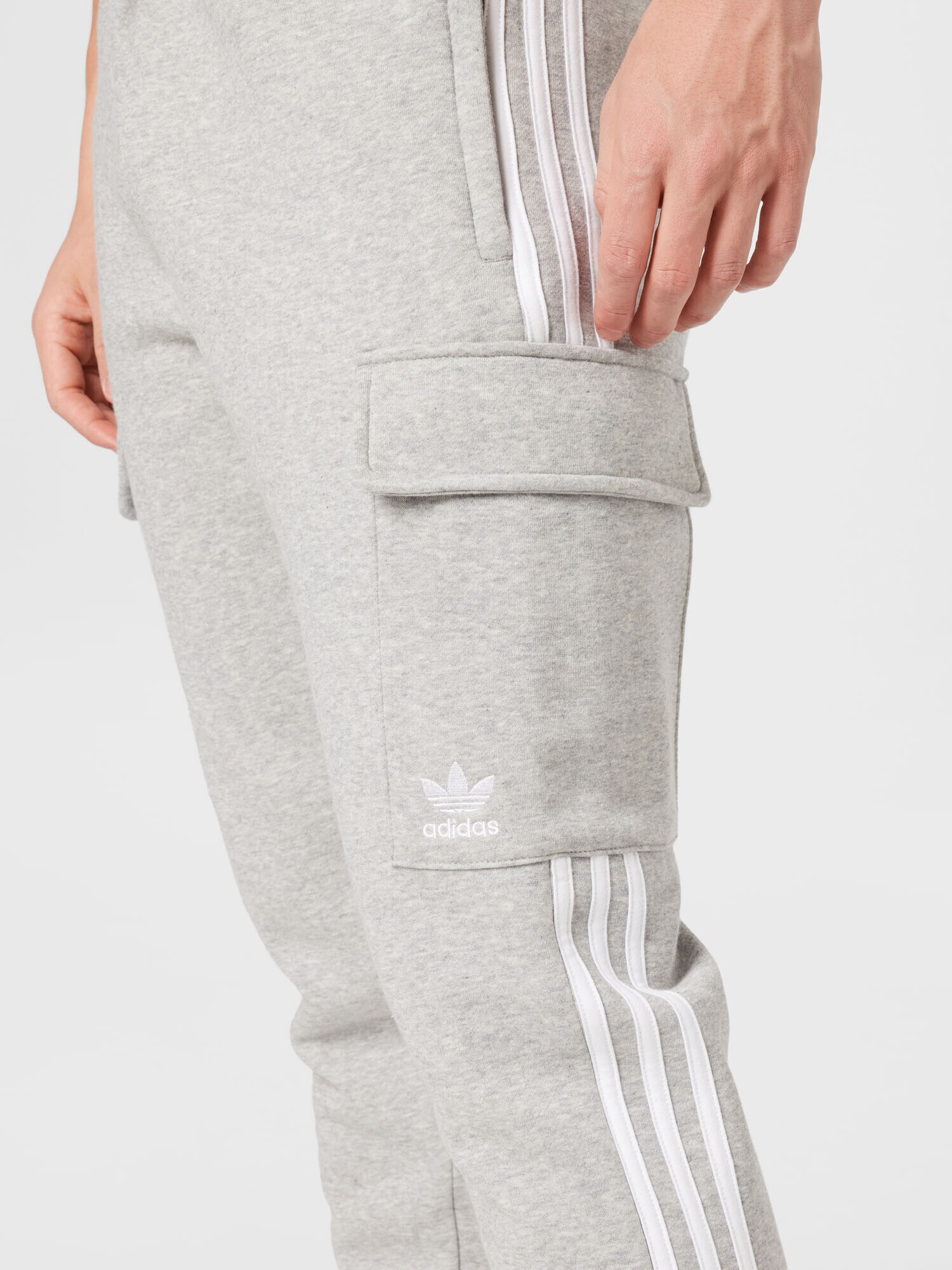 ADIDAS ORIGINALS Pantaloni 'Adicolor Classics 3-Stripes ' gri amestecat / alb - Pled.ro