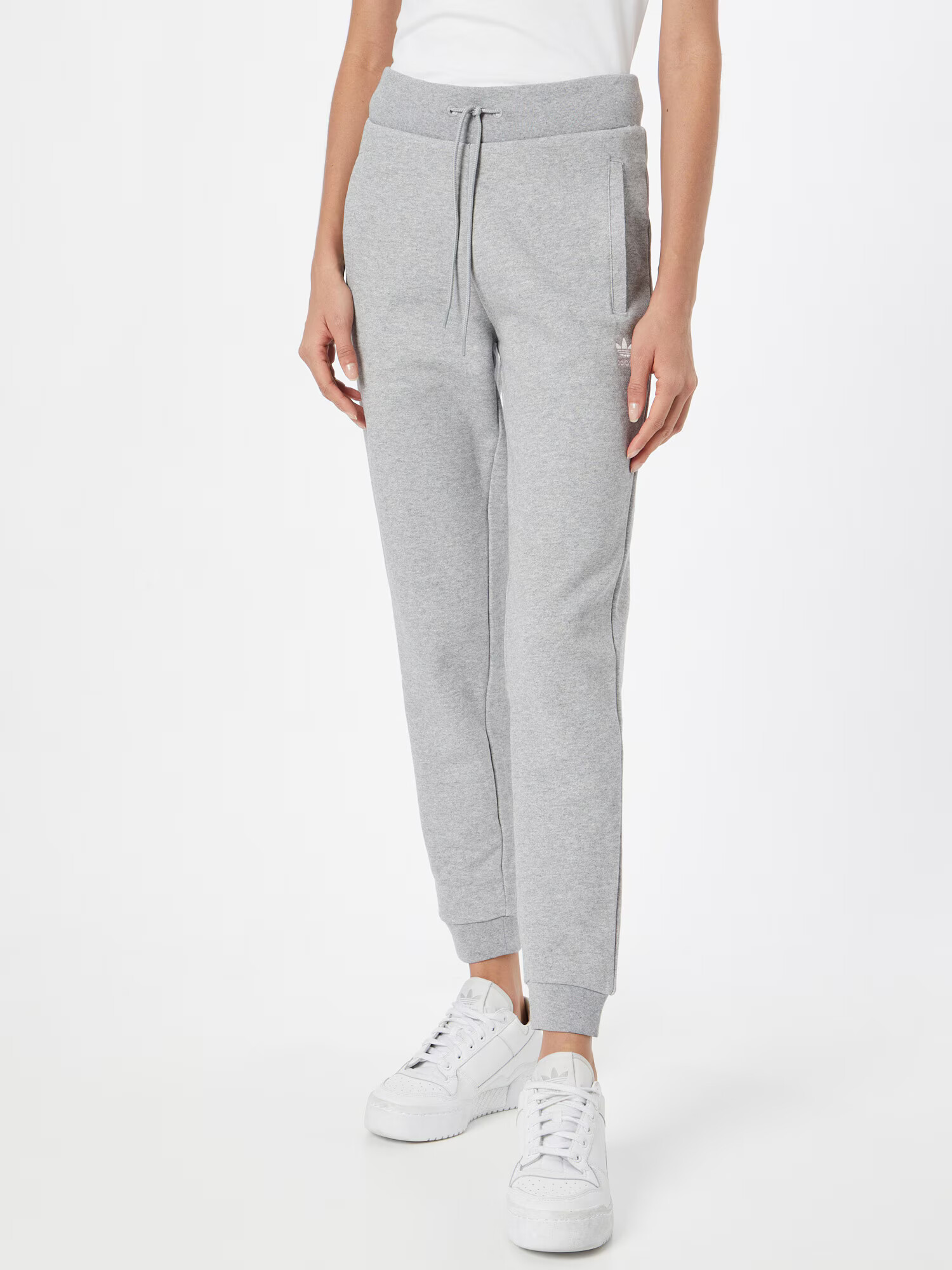 ADIDAS ORIGINALS Pantaloni gri deschis / alb - Pled.ro