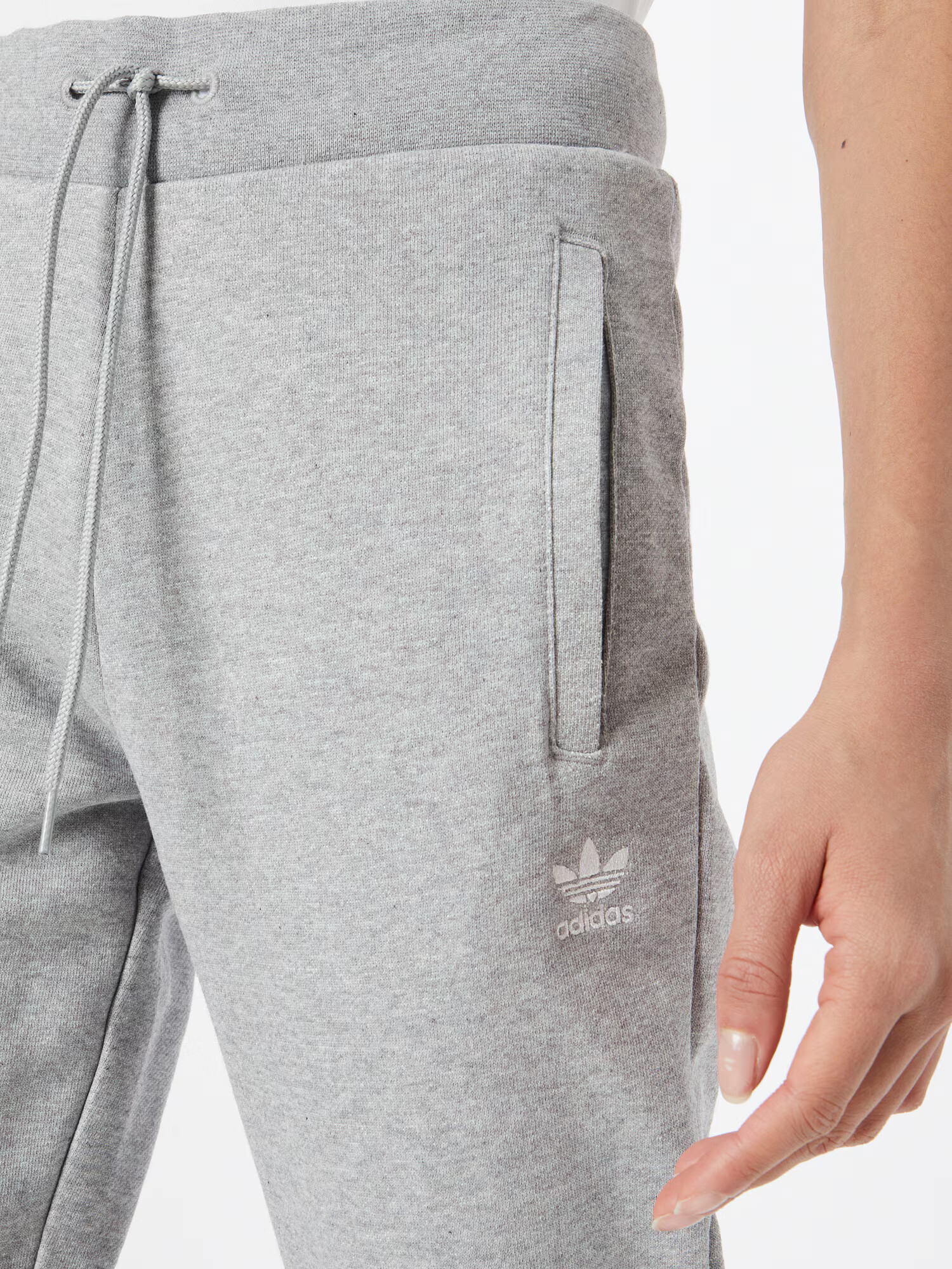 ADIDAS ORIGINALS Pantaloni gri deschis / alb - Pled.ro