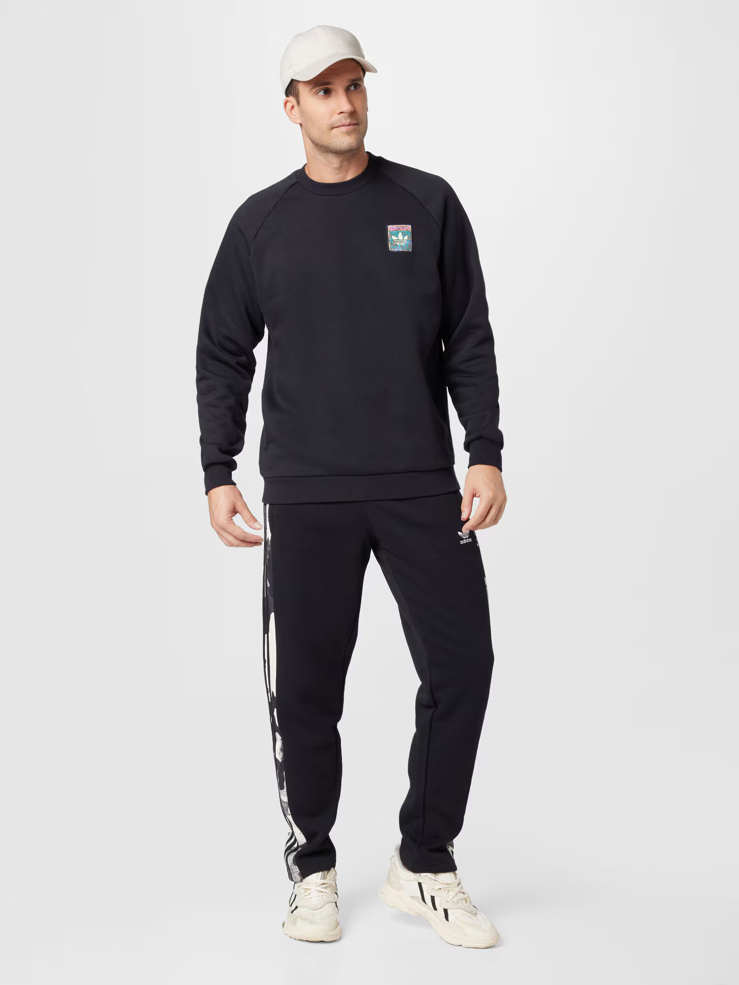 ADIDAS ORIGINALS Pantaloni 'Camo Series Sweat' gri închis / negru / alb - Pled.ro