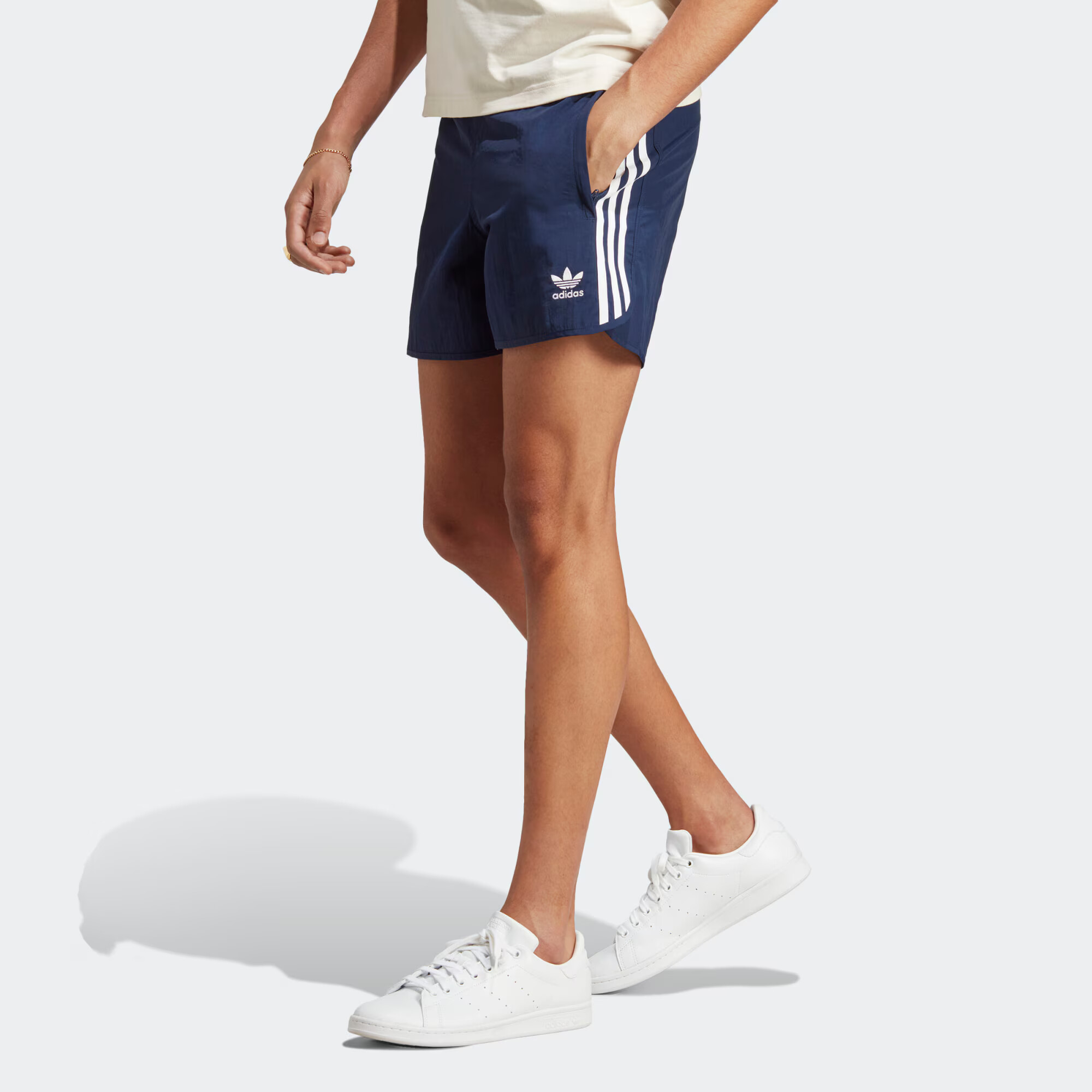 ADIDAS ORIGINALS Pantaloni 'Adicolor Classics Sprinter' indigo / alb - Pled.ro