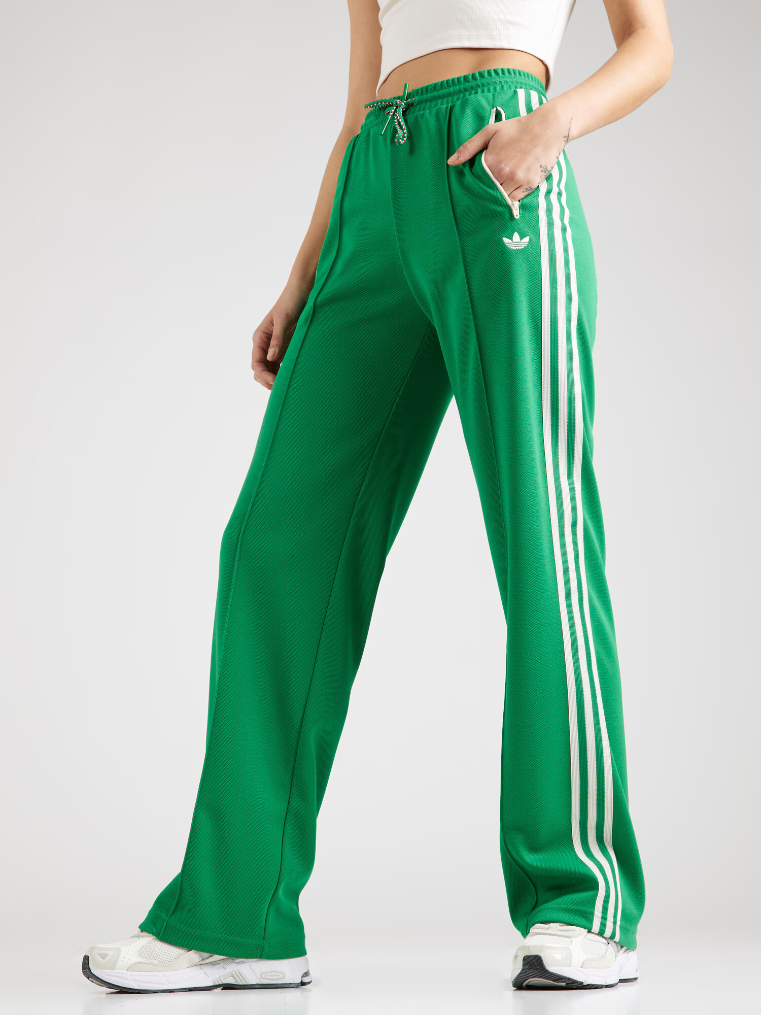 ADIDAS ORIGINALS Pantaloni 'Adicolor 70S Montreal' verde / alb - Pled.ro