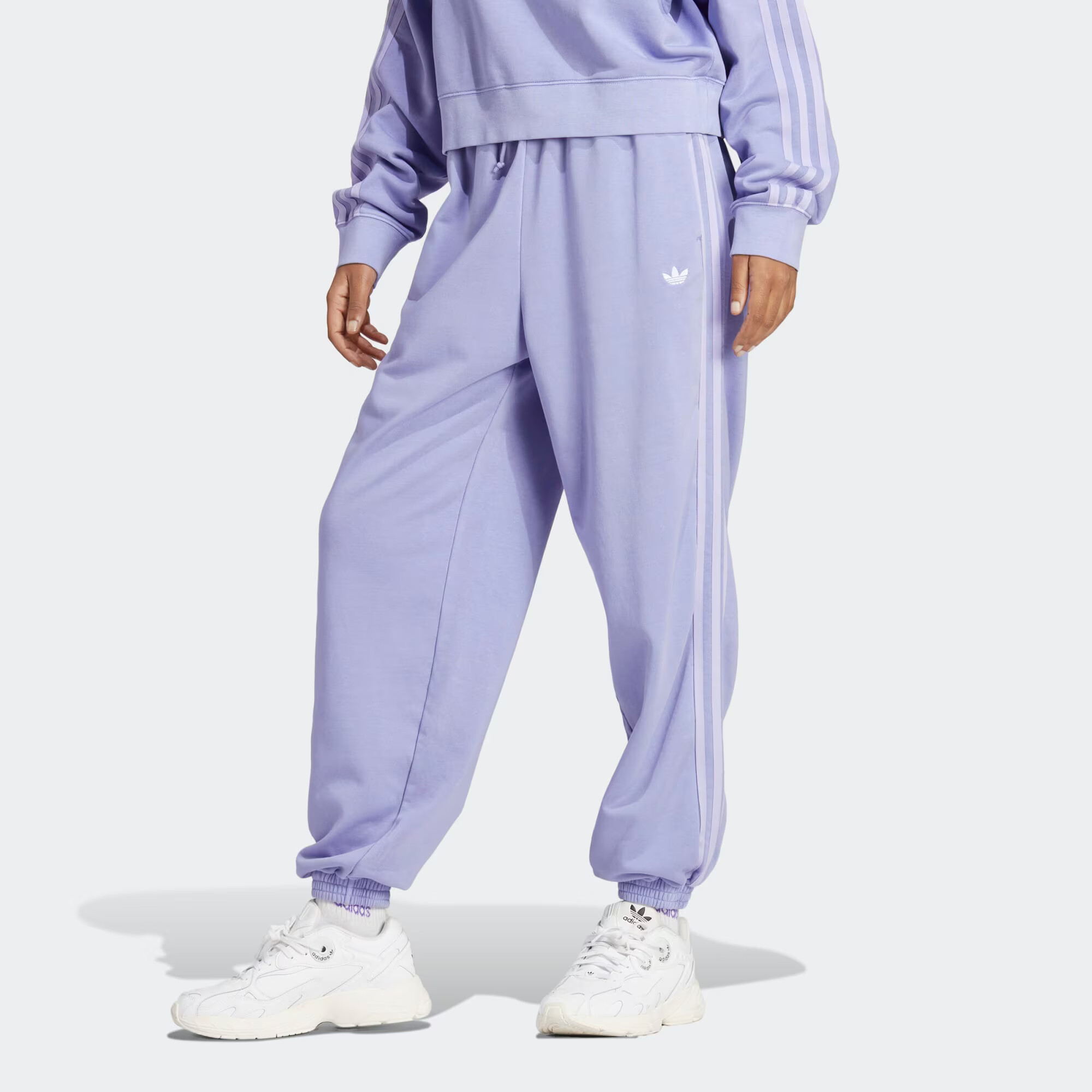 ADIDAS ORIGINALS Pantaloni mov lavandă / mov pastel / alb - Pled.ro