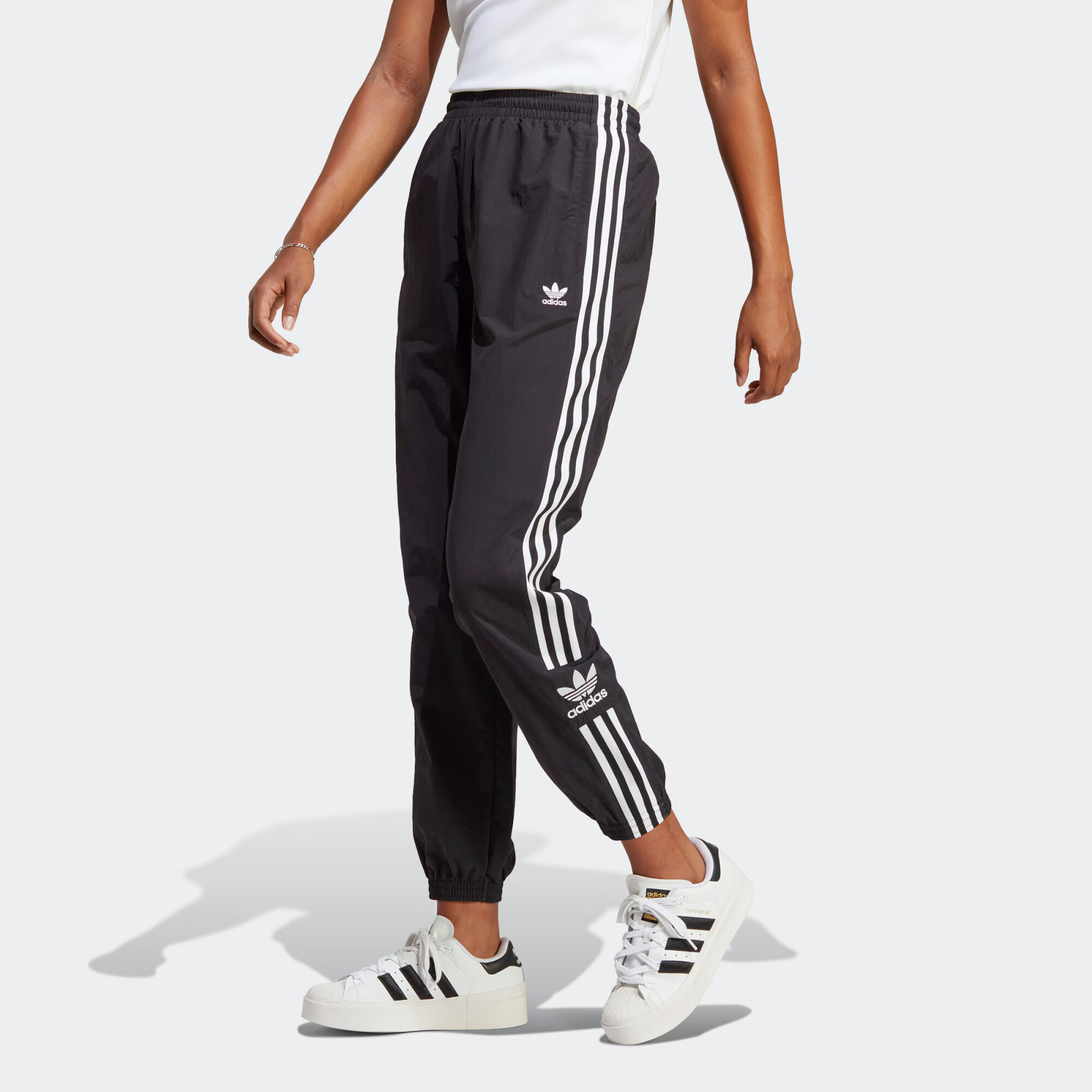 ADIDAS ORIGINALS Pantaloni 'Adicolor Classics Lock-Up' negru / alb - Pled.ro