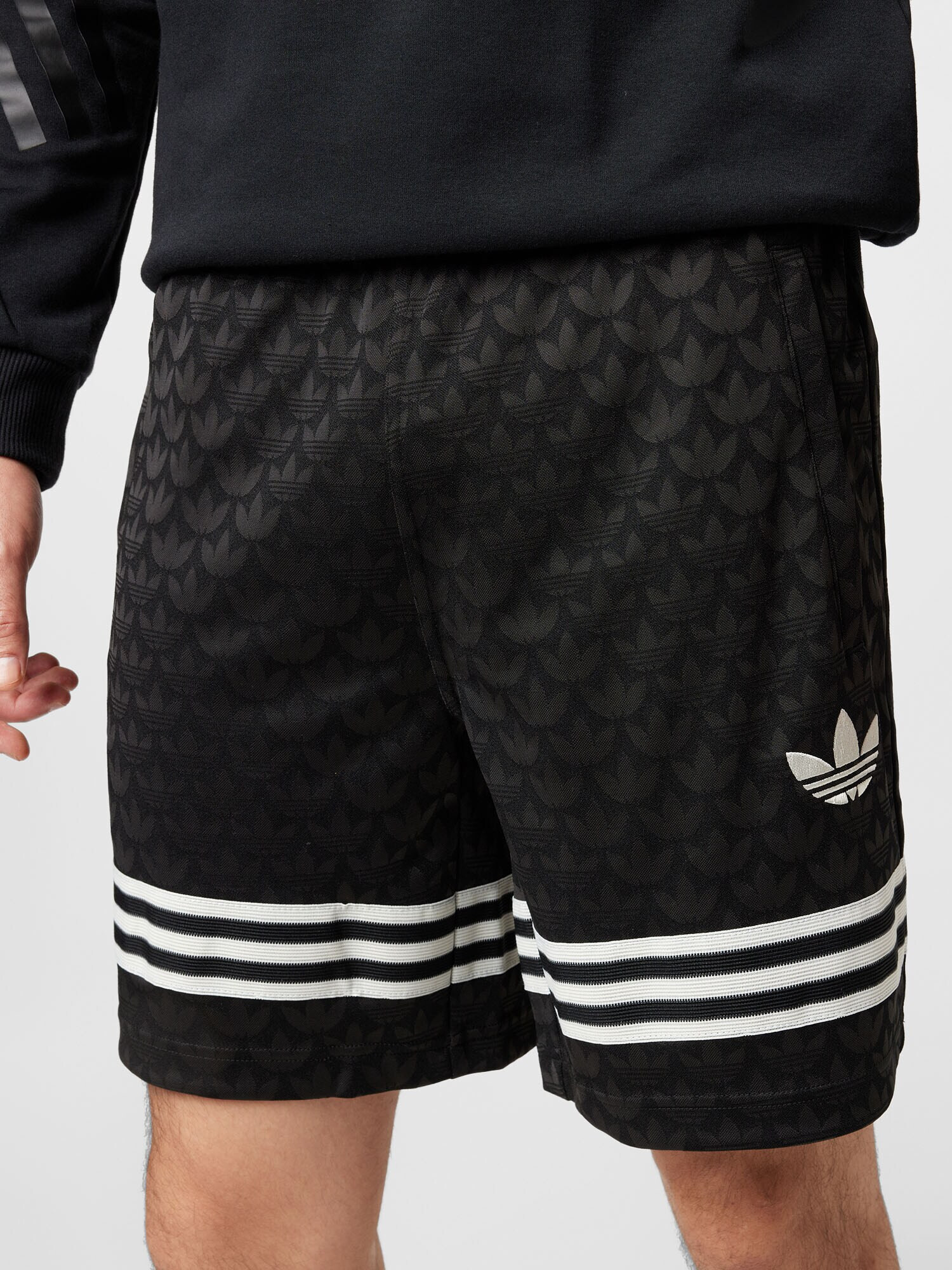 ADIDAS ORIGINALS Pantaloni 'Adicolor 70S Monogram' negru / alb - Pled.ro