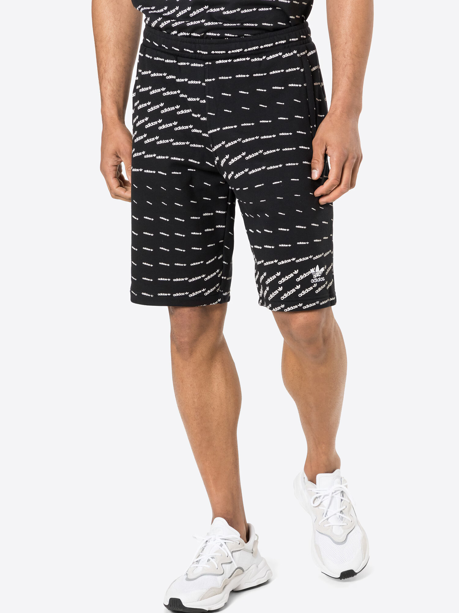 ADIDAS ORIGINALS Pantaloni negru / alb - Pled.ro