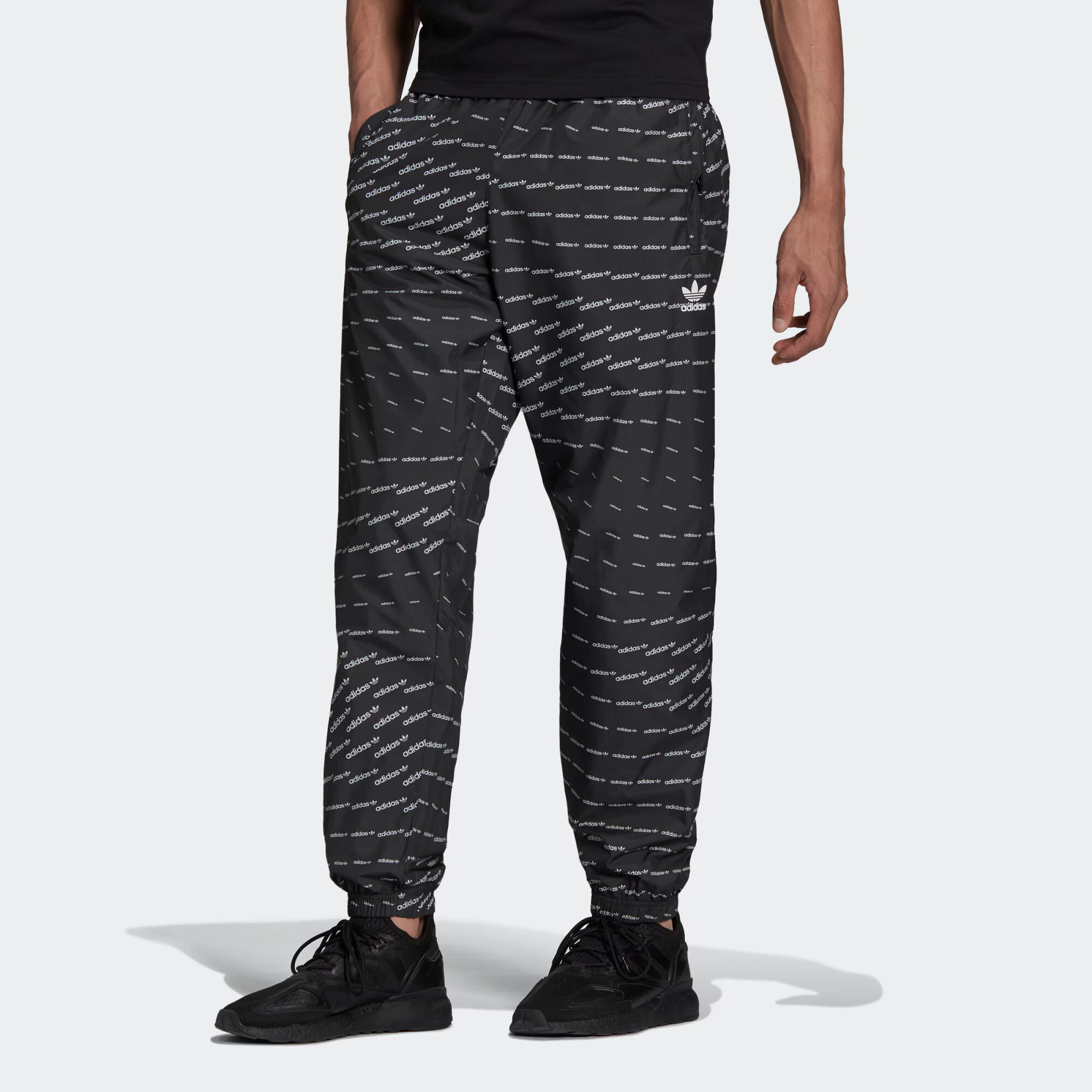 ADIDAS ORIGINALS Pantaloni negru / alb - Pled.ro