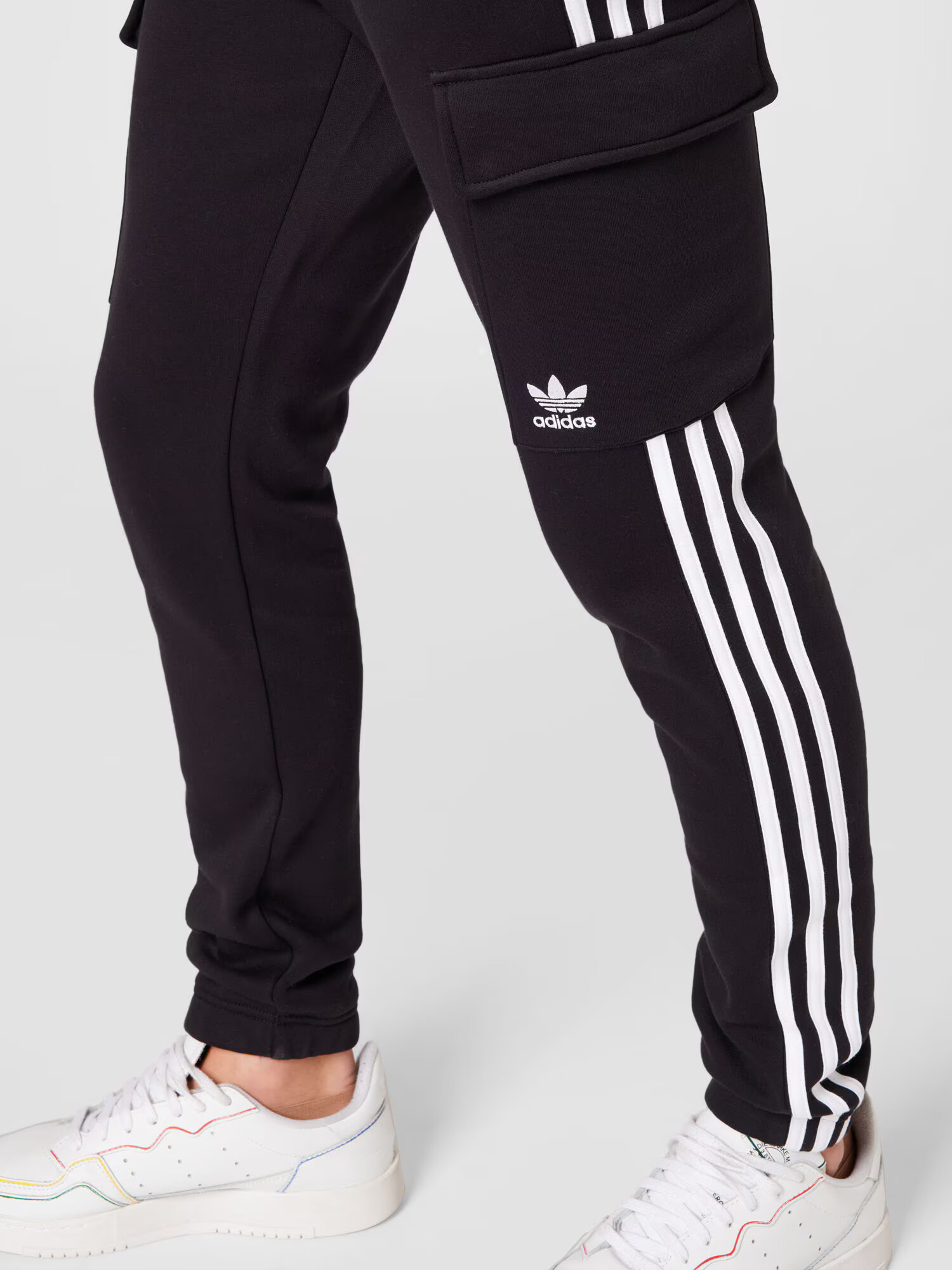 ADIDAS ORIGINALS Pantaloni negru / alb - Pled.ro