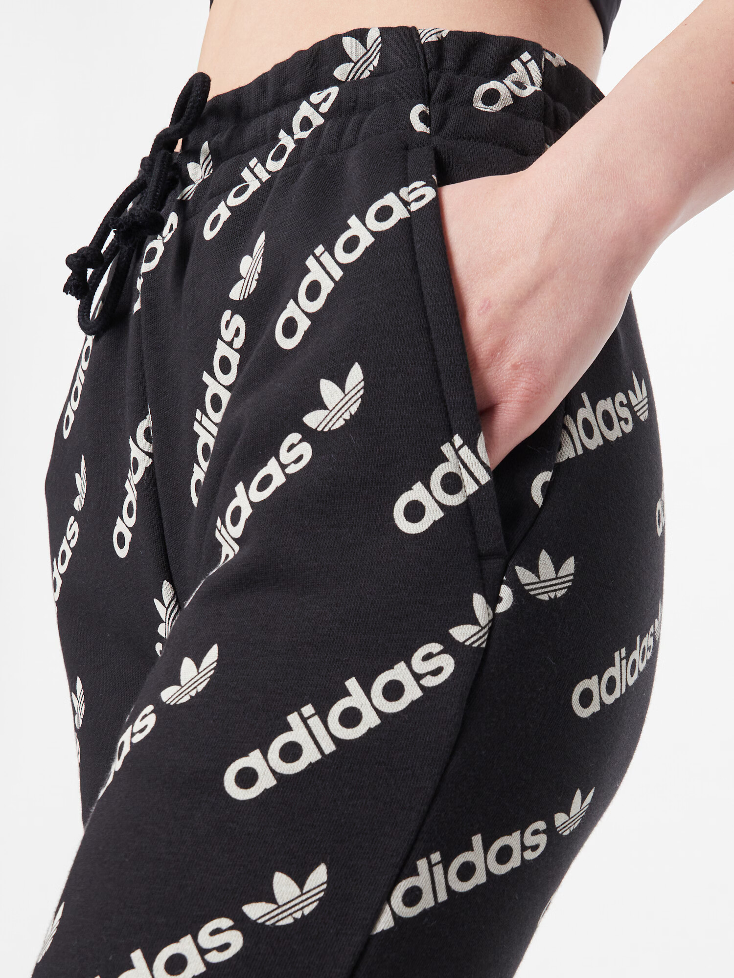 ADIDAS ORIGINALS Pantaloni negru / alb - Pled.ro