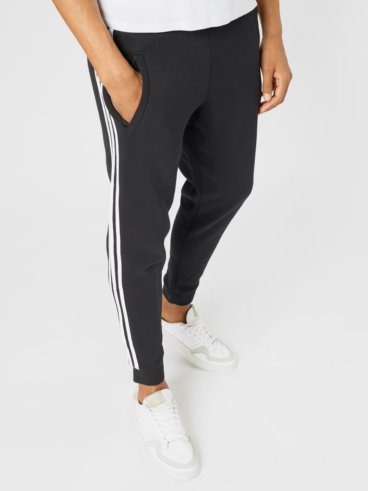 ADIDAS ORIGINALS Pantaloni negru / alb - Pled.ro