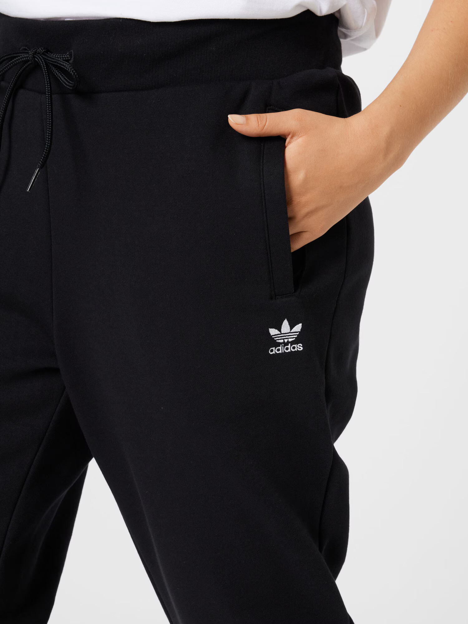 ADIDAS ORIGINALS Pantaloni negru / alb - Pled.ro