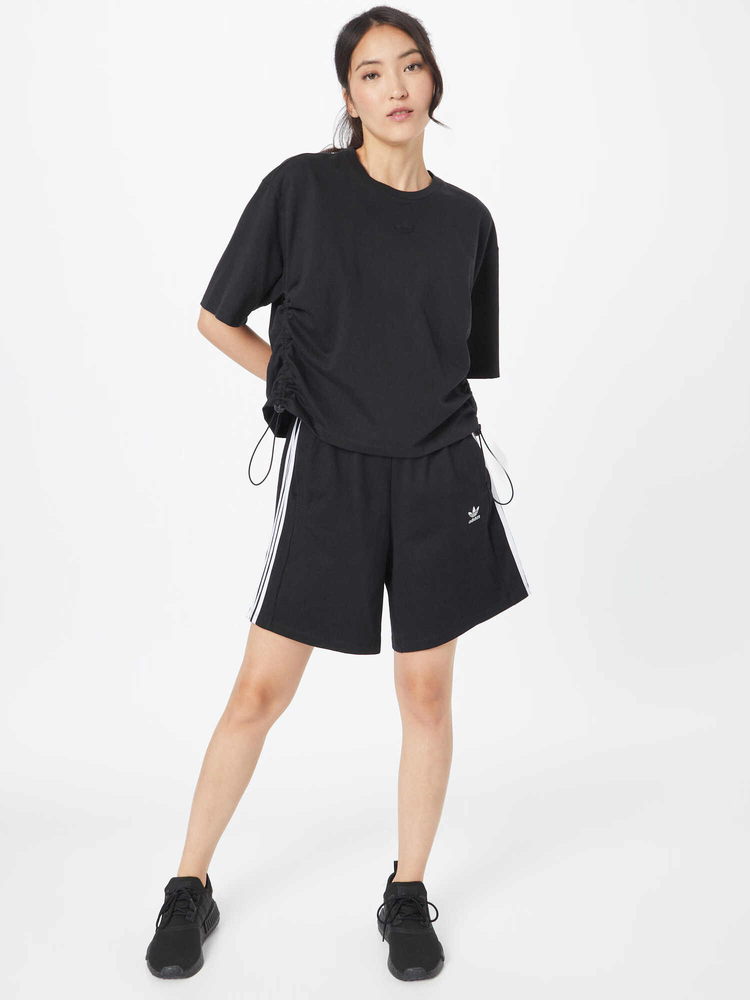 ADIDAS ORIGINALS Pantaloni negru / alb - Pled.ro