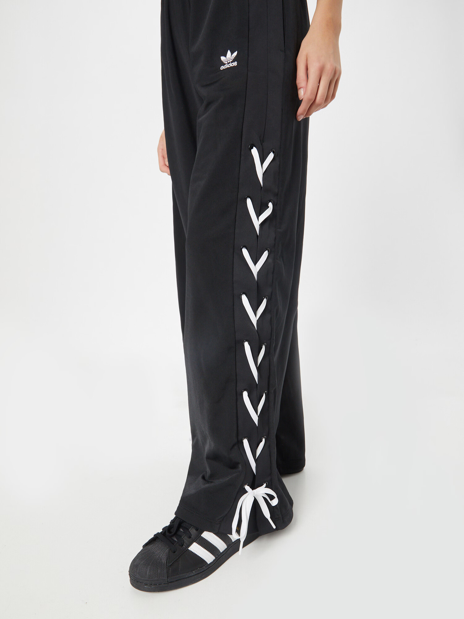 ADIDAS ORIGINALS Pantaloni 'Always Original Laced ' negru / alb - Pled.ro