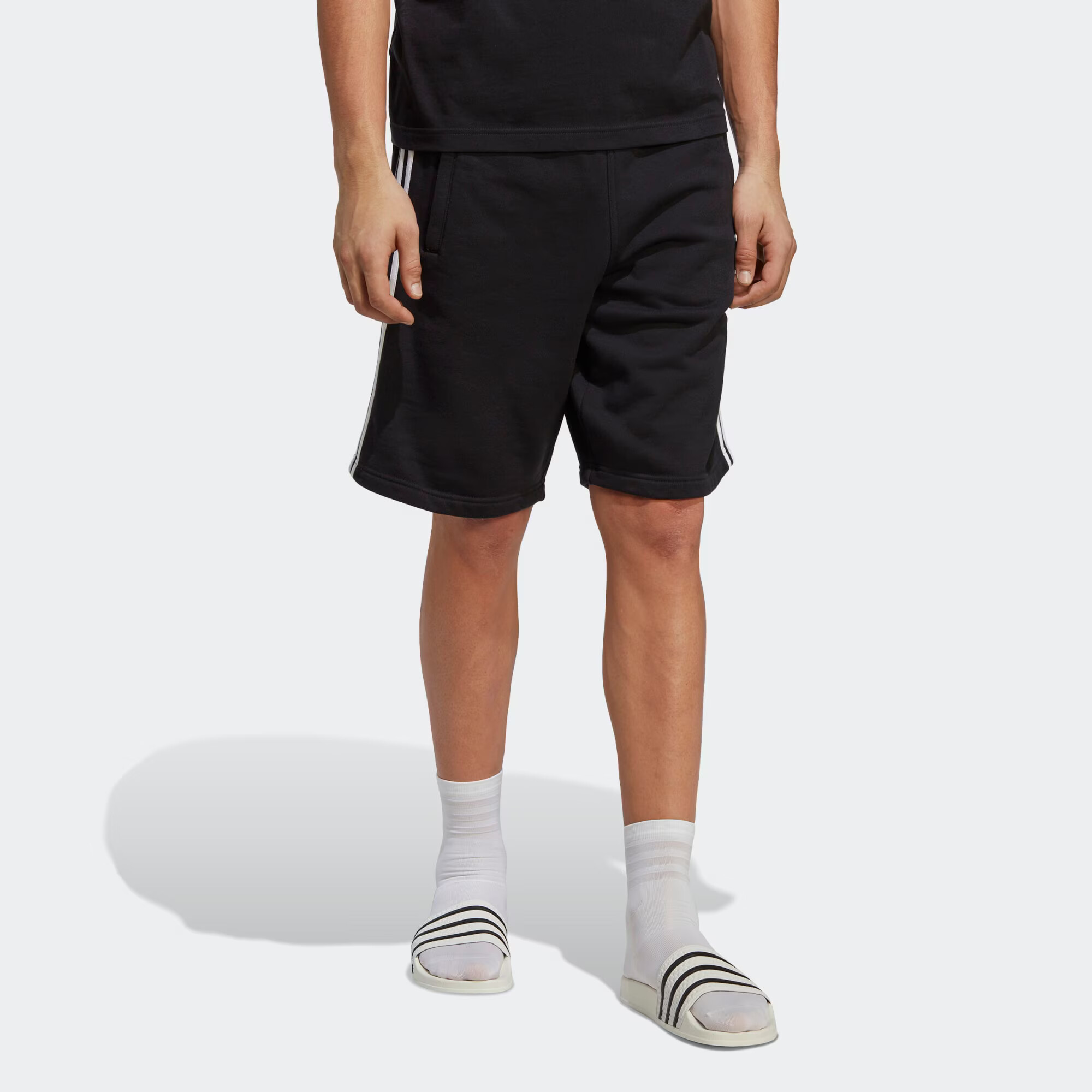 ADIDAS ORIGINALS Pantaloni 'Adicolor' negru / alb - Pled.ro