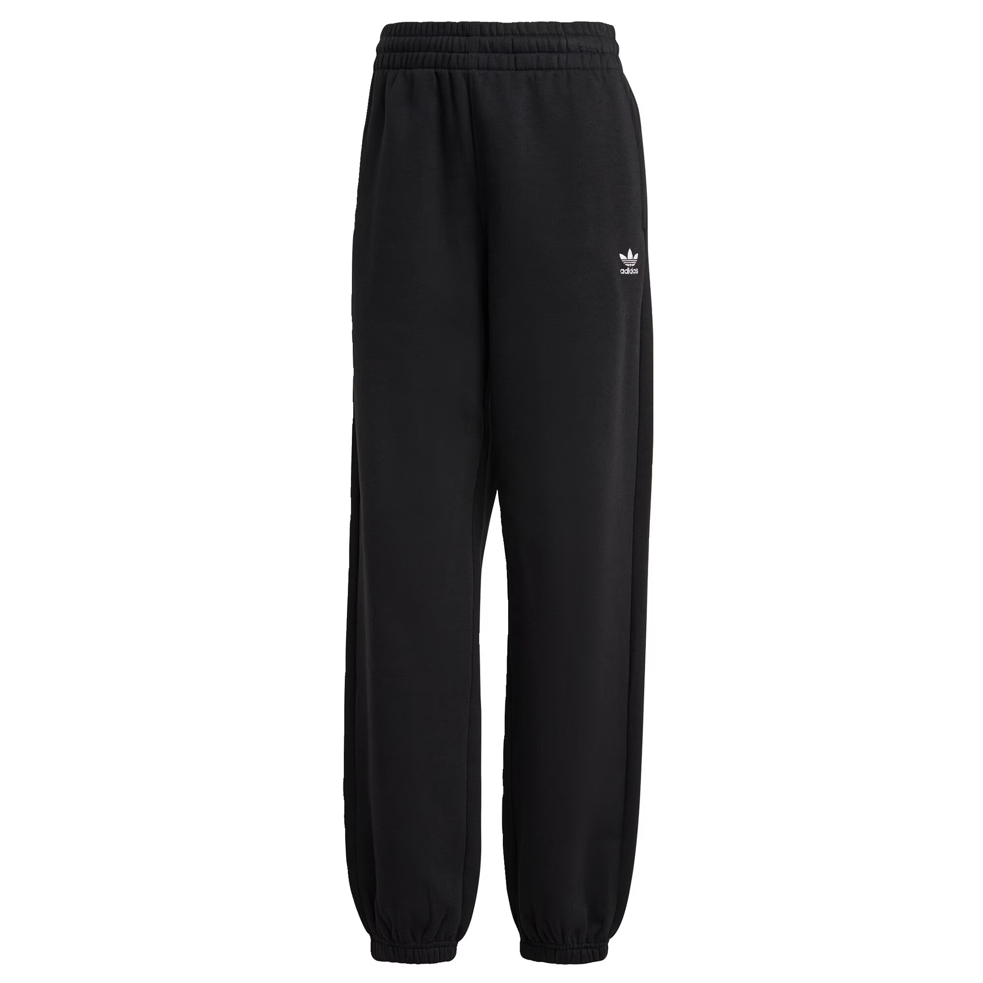 ADIDAS ORIGINALS Pantaloni 'Essentials Fleece' negru / alb - Pled.ro