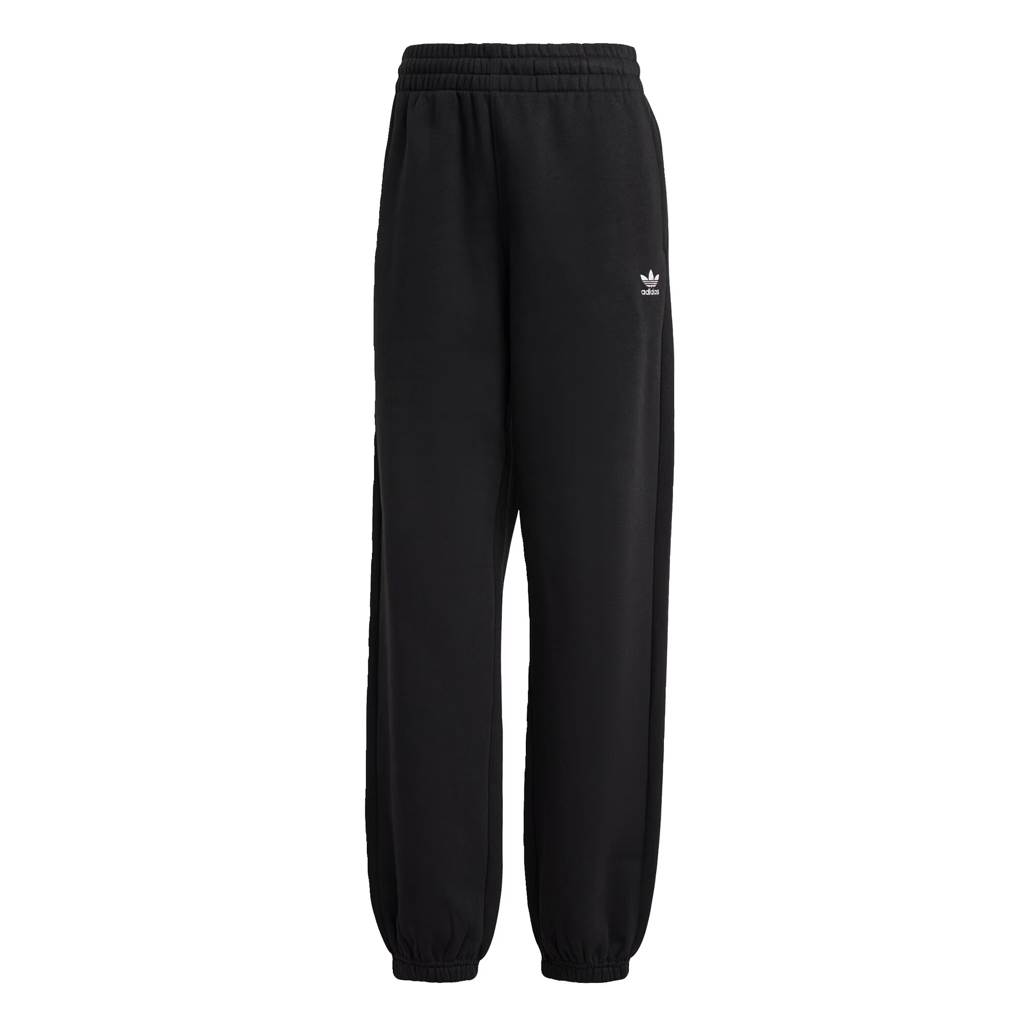 ADIDAS ORIGINALS Pantaloni 'Essentials Fleece' negru / alb - Pled.ro