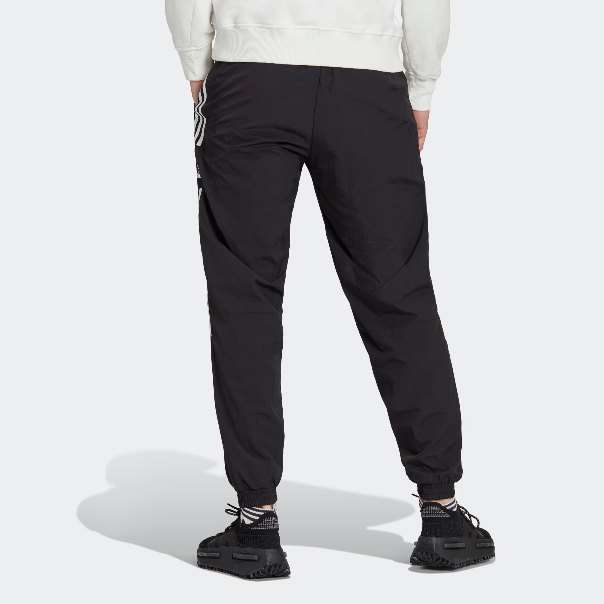 ADIDAS ORIGINALS Pantaloni 'Adicolor Classics Trefoil' negru / alb - Pled.ro