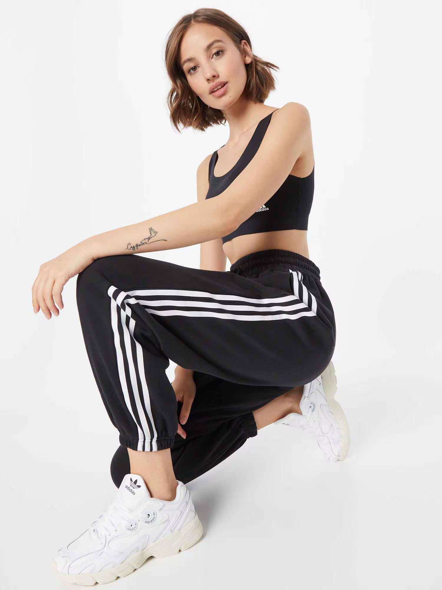 ADIDAS ORIGINALS Pantaloni negru / alb - Pled.ro