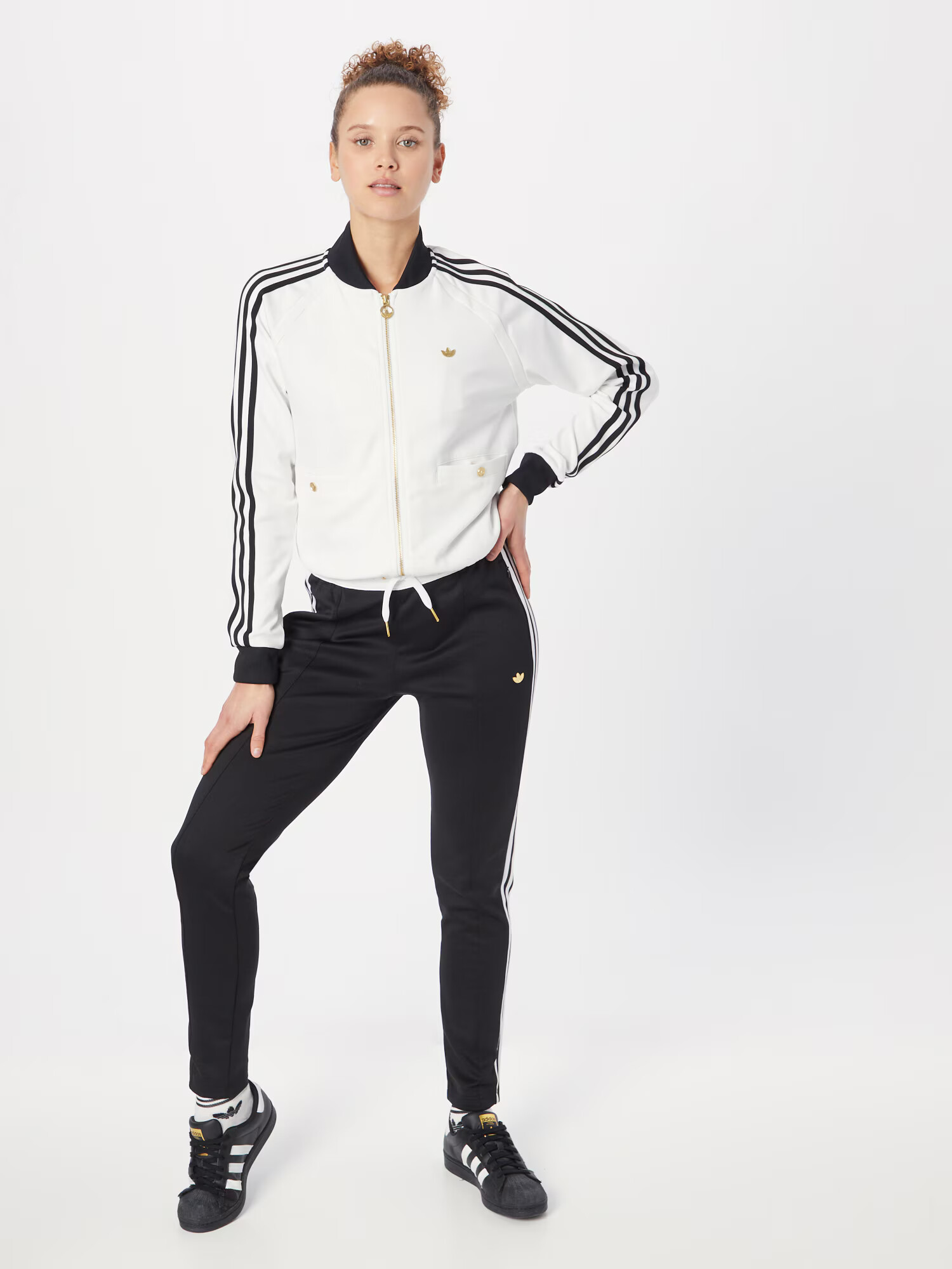 ADIDAS ORIGINALS Pantaloni 'Sst' negru / alb murdar - Pled.ro