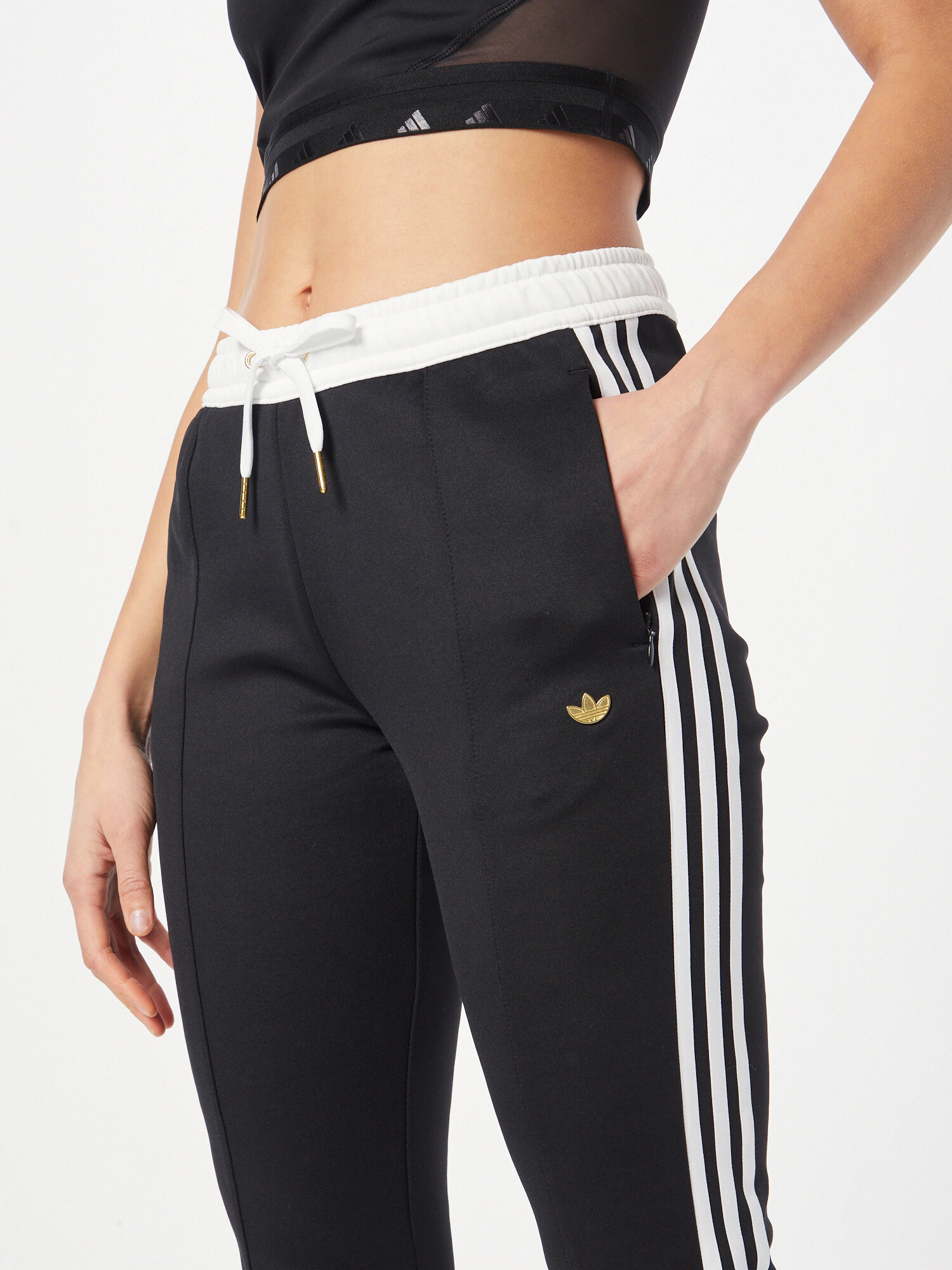 ADIDAS ORIGINALS Pantaloni 'Sst' negru / alb murdar - Pled.ro