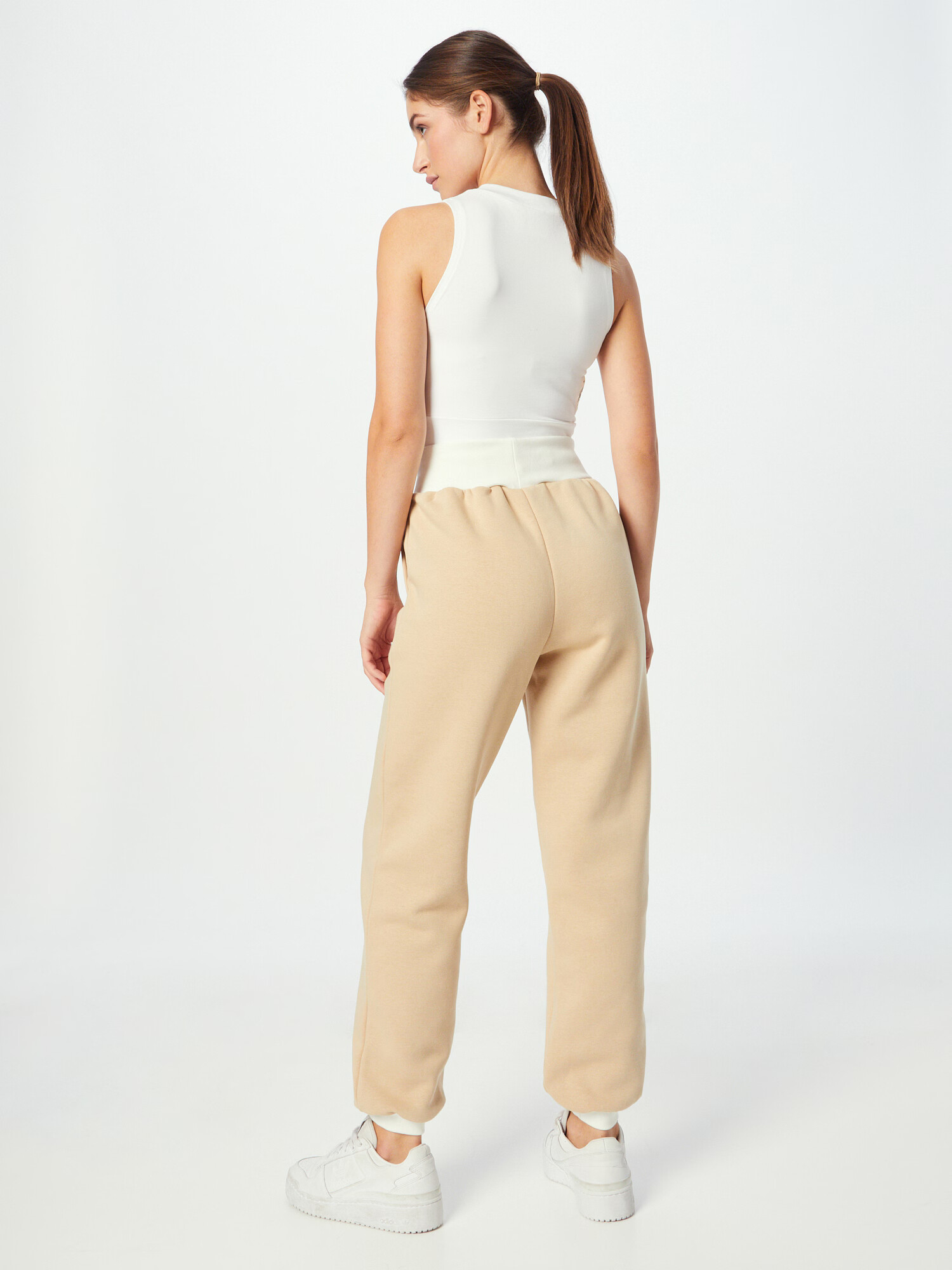 ADIDAS ORIGINALS Pantaloni nisipiu / alb natural - Pled.ro