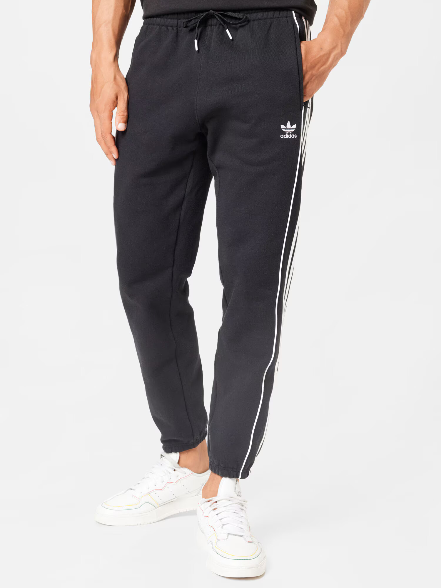 ADIDAS ORIGINALS Pantaloni 'Rekive' negru / alb - Pled.ro