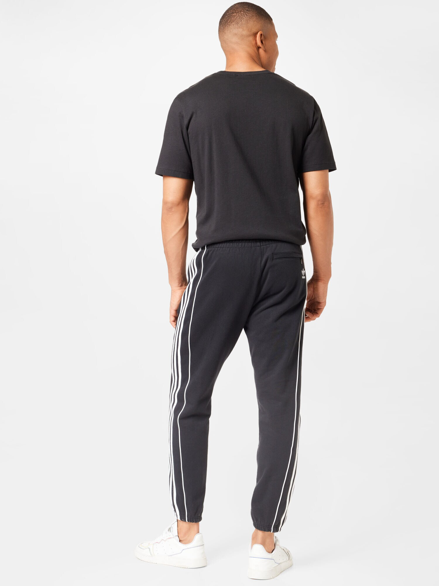 ADIDAS ORIGINALS Pantaloni 'Rekive' negru / alb - Pled.ro