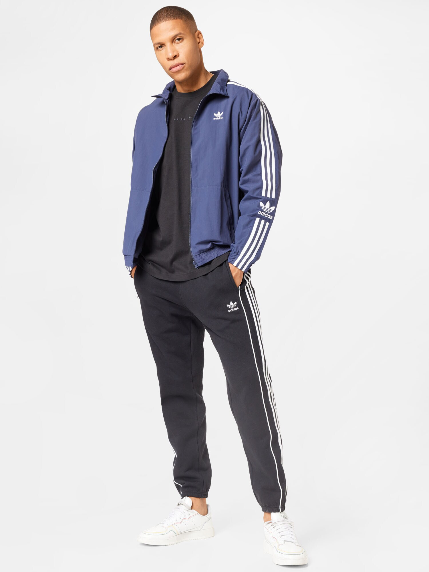 ADIDAS ORIGINALS Pantaloni 'Rekive' negru / alb - Pled.ro