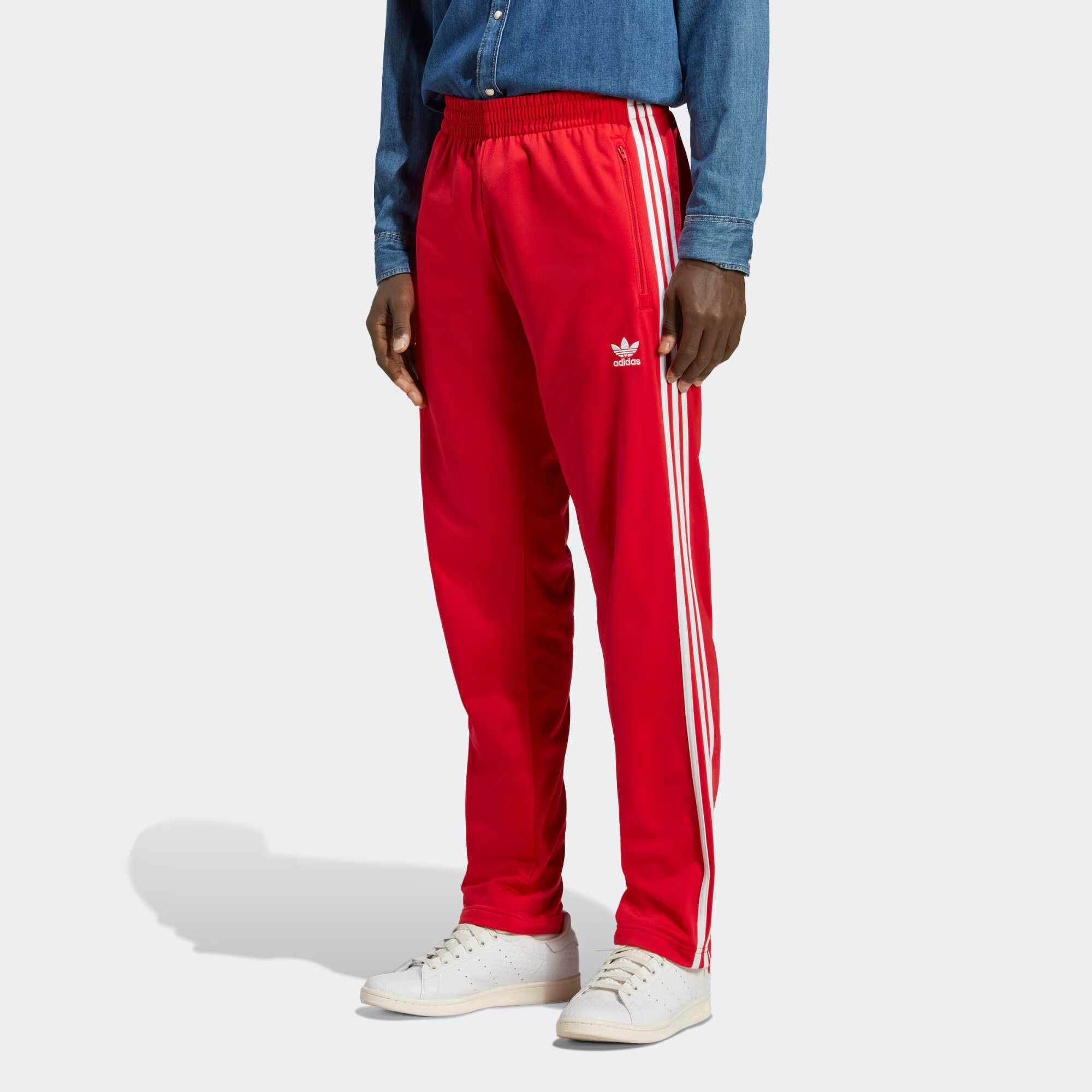 ADIDAS ORIGINALS Pantaloni 'Adicolor Classics Firebird' roșu deschis / alb - Pled.ro