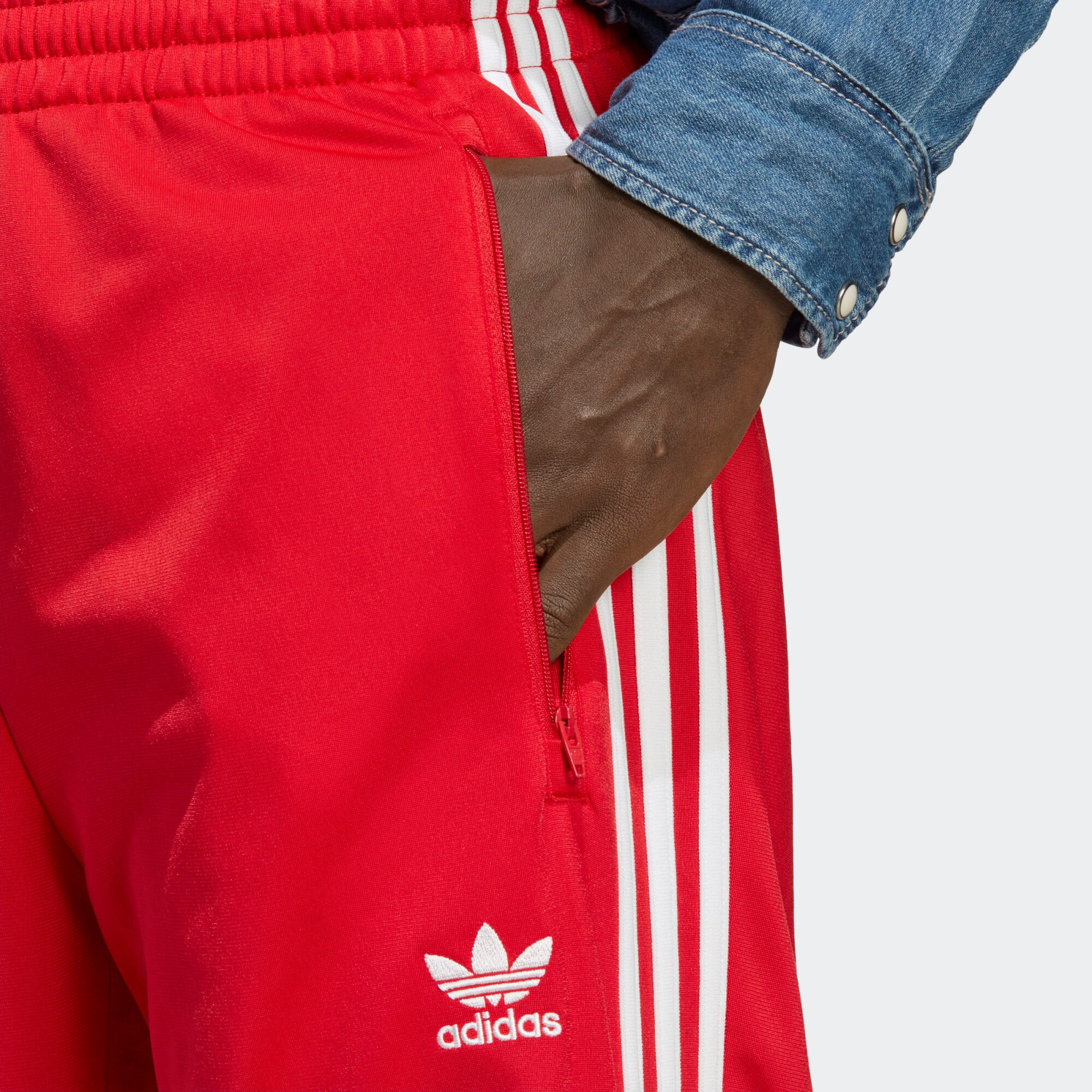 ADIDAS ORIGINALS Pantaloni 'Adicolor Classics Firebird' roșu deschis / alb - Pled.ro